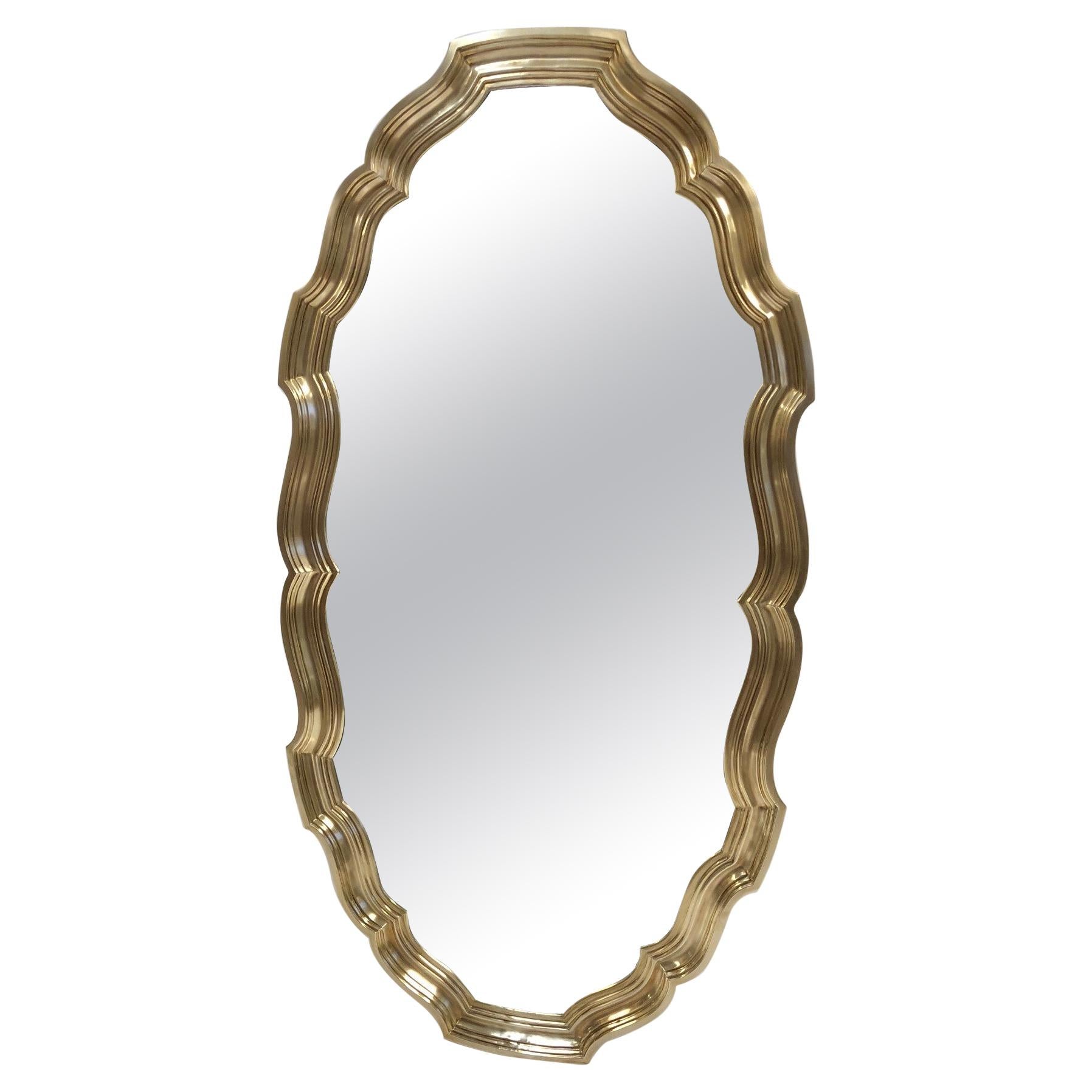 Scalloped Edge Mirror Frame Mirror, circa 1940 at 1stDibs 1940 wall