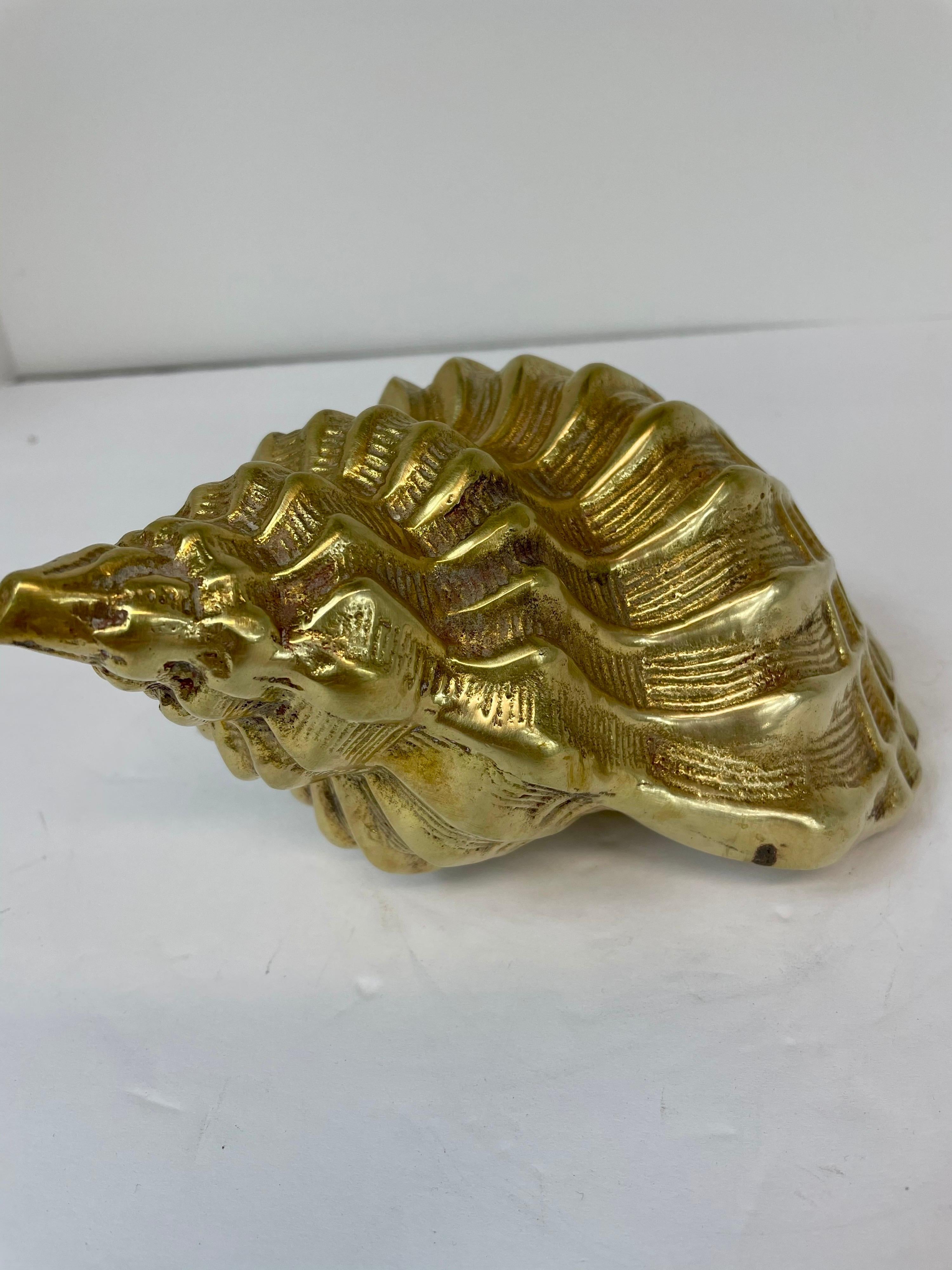 Hollywood Regency Brass Seashell 5