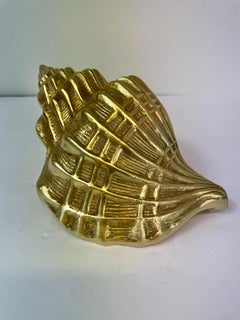 Hollywood Regency Brass Seashell