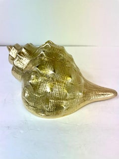 Hollywood Regency Brass Seashell