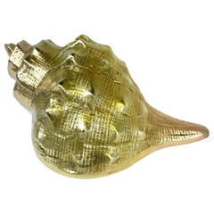 Hollywood Regency Brass Seashell