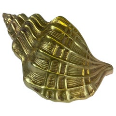 Hollywood Regency Brass Seashell
