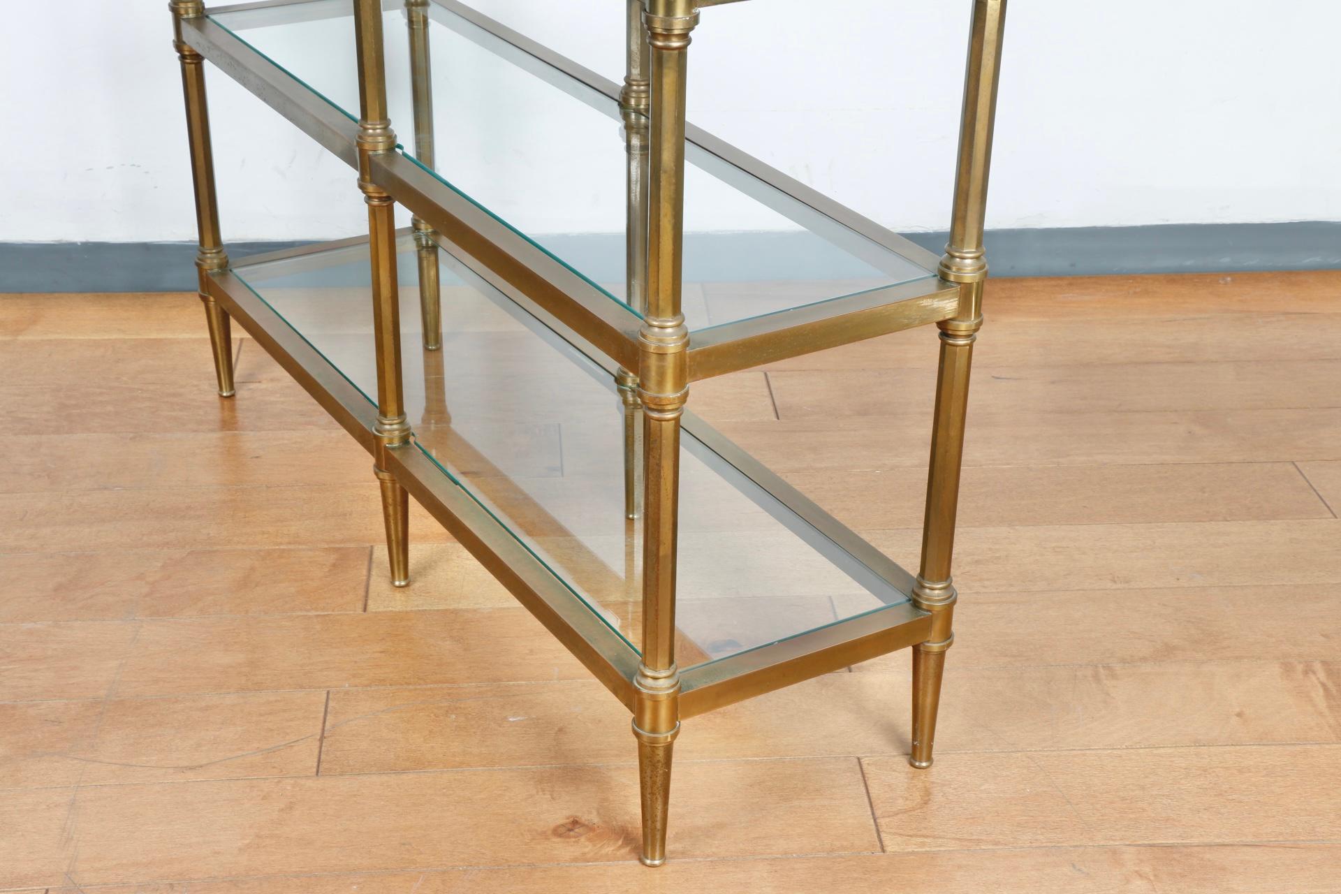 Hollywood Regency Brass Shelve 8