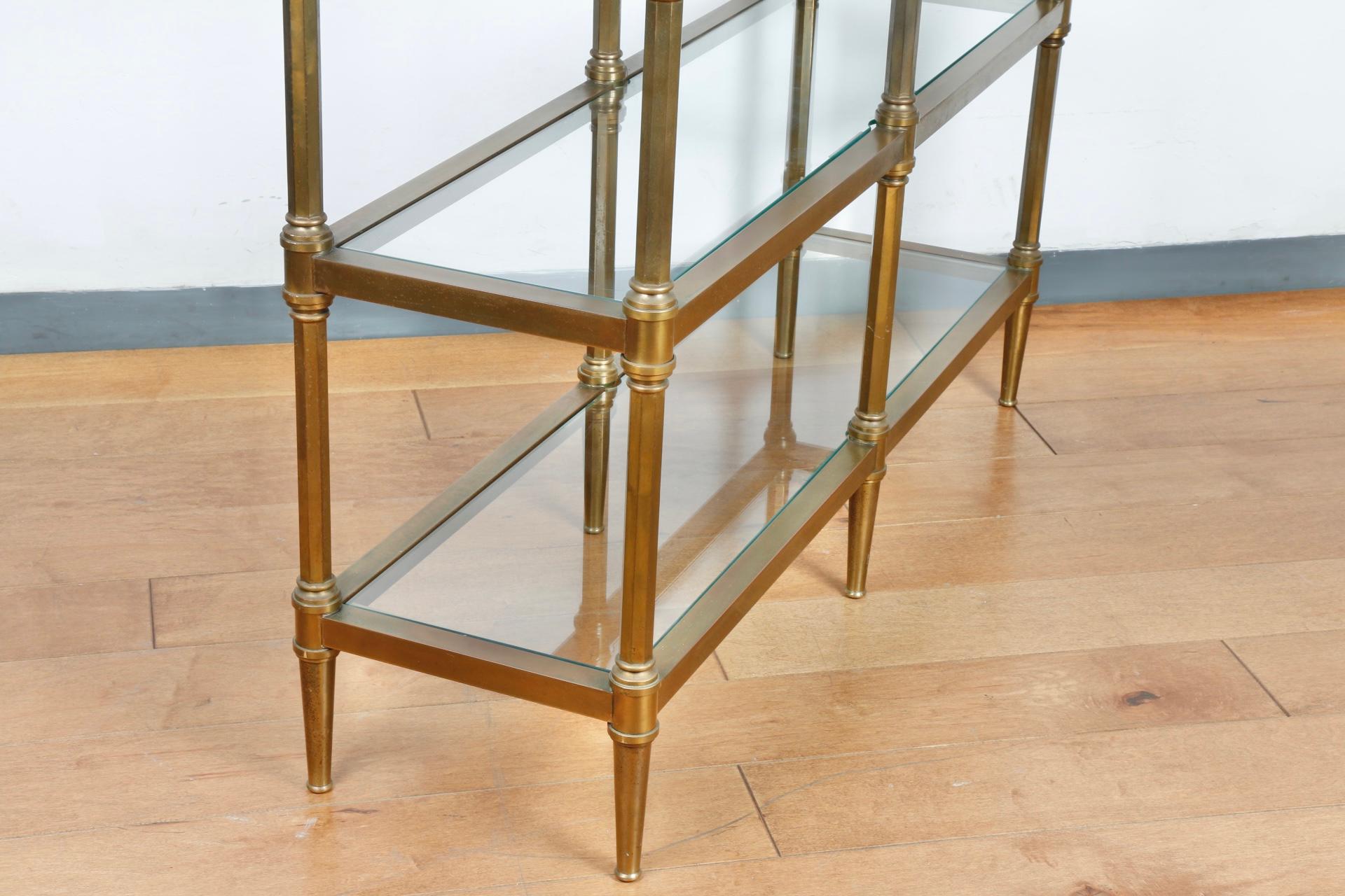 Hollywood Regency Brass Shelve 4