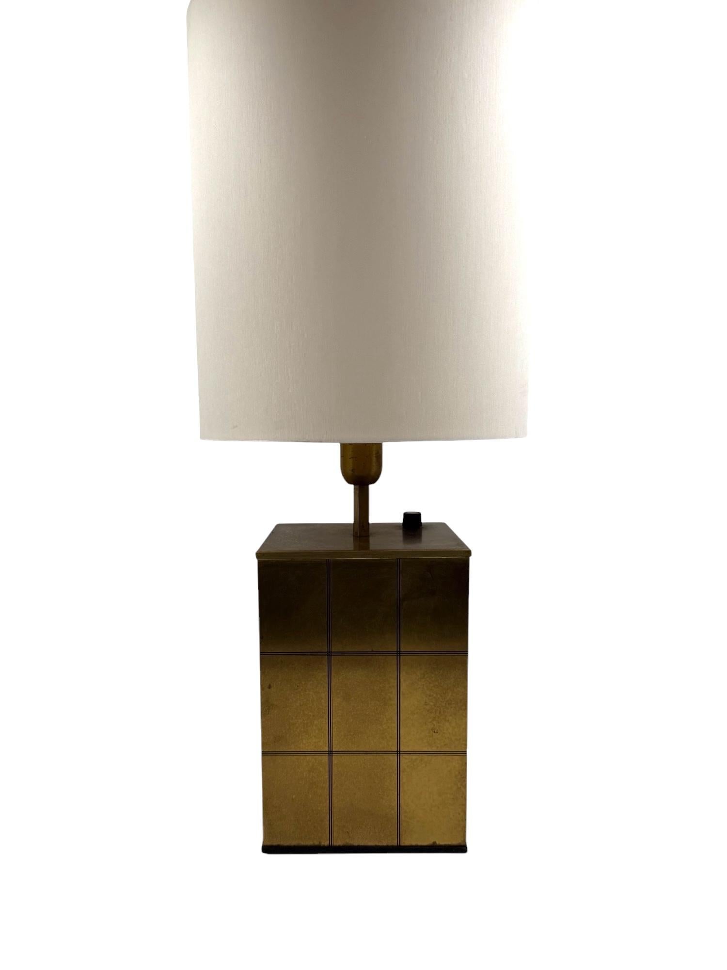 Hollywood regency brass table lamp base, Romeo Rega Italy, 1970s For Sale 5