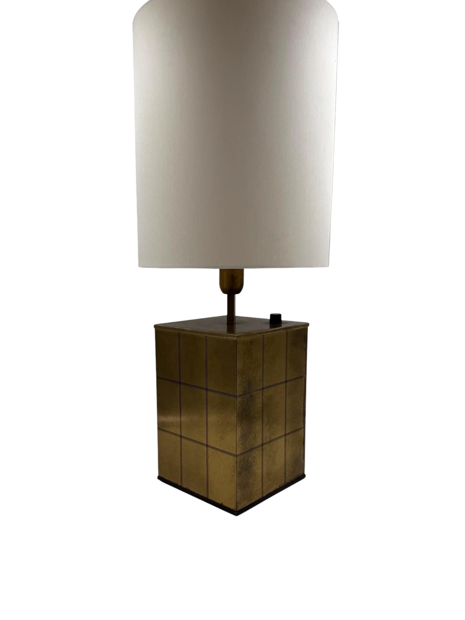 Hollywood regency brass table lamp base, Romeo Rega Italy, 1970s For Sale 1