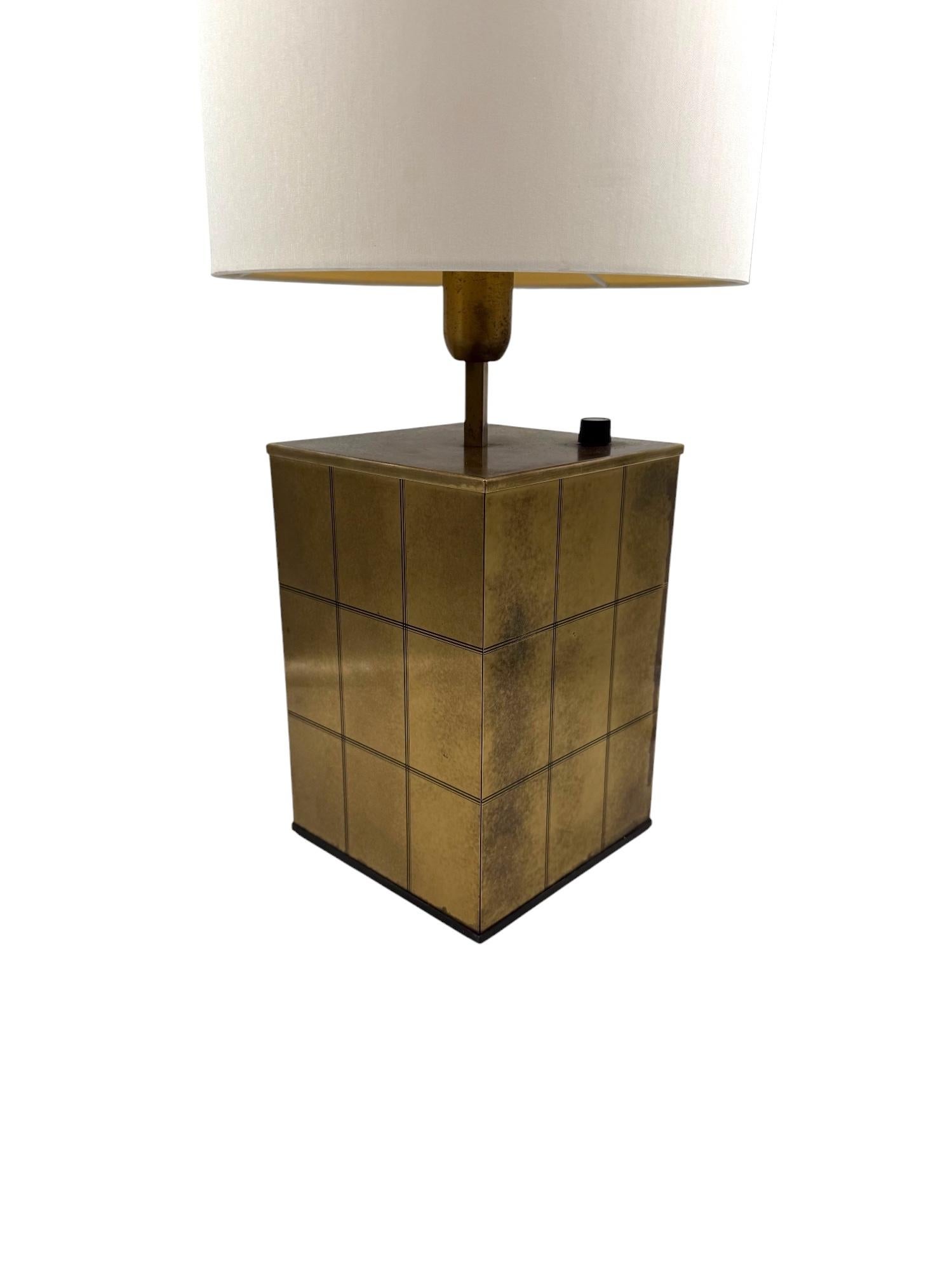 Hollywood regency brass table lamp base, Romeo Rega Italy, 1970s For Sale 2