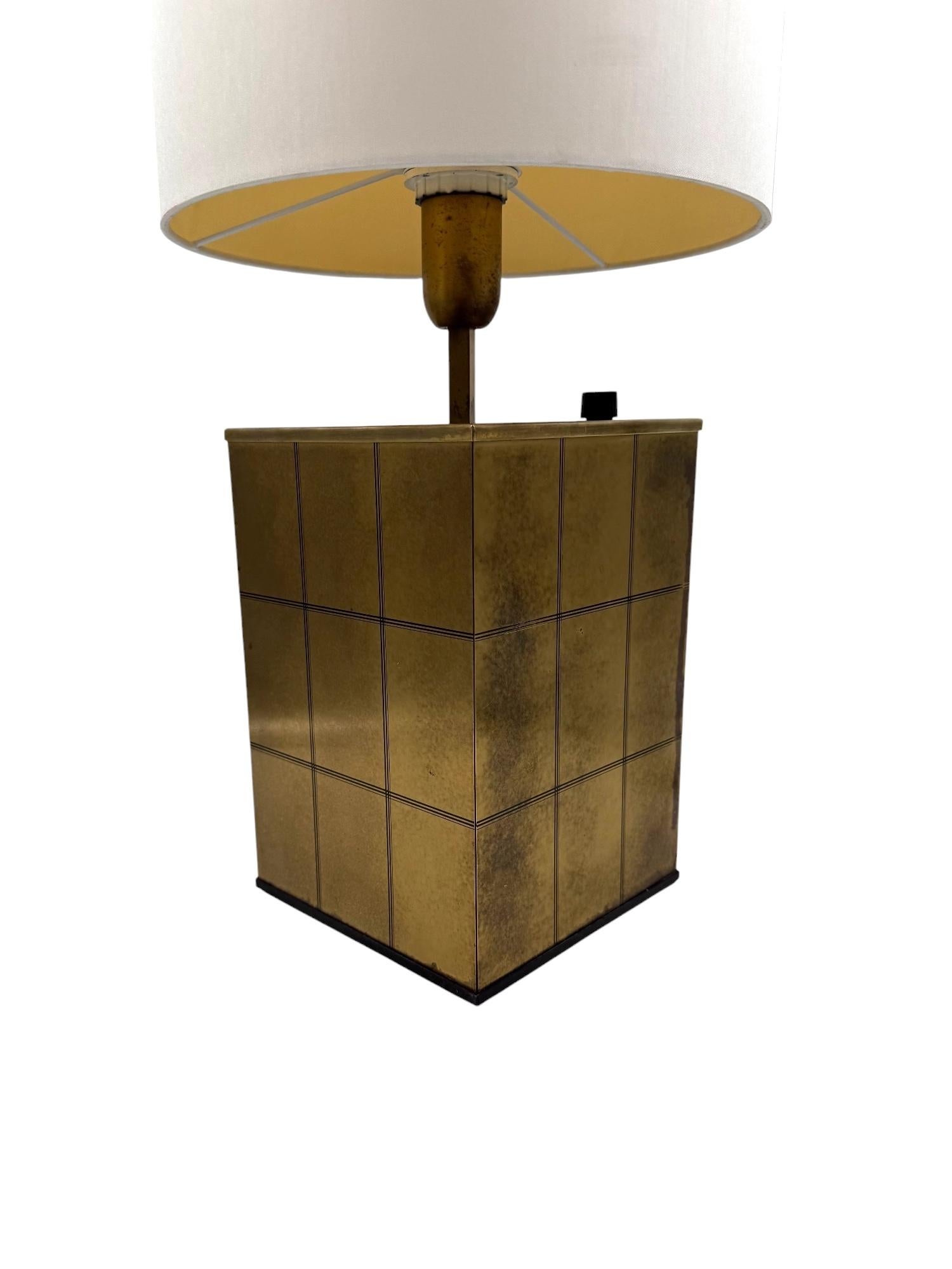 Hollywood regency brass table lamp base, Romeo Rega Italy, 1970s For Sale 3