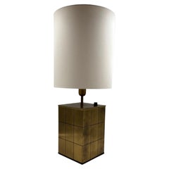 Hollywood regency brass table lamp base, Romeo Rega Italy, 1970s