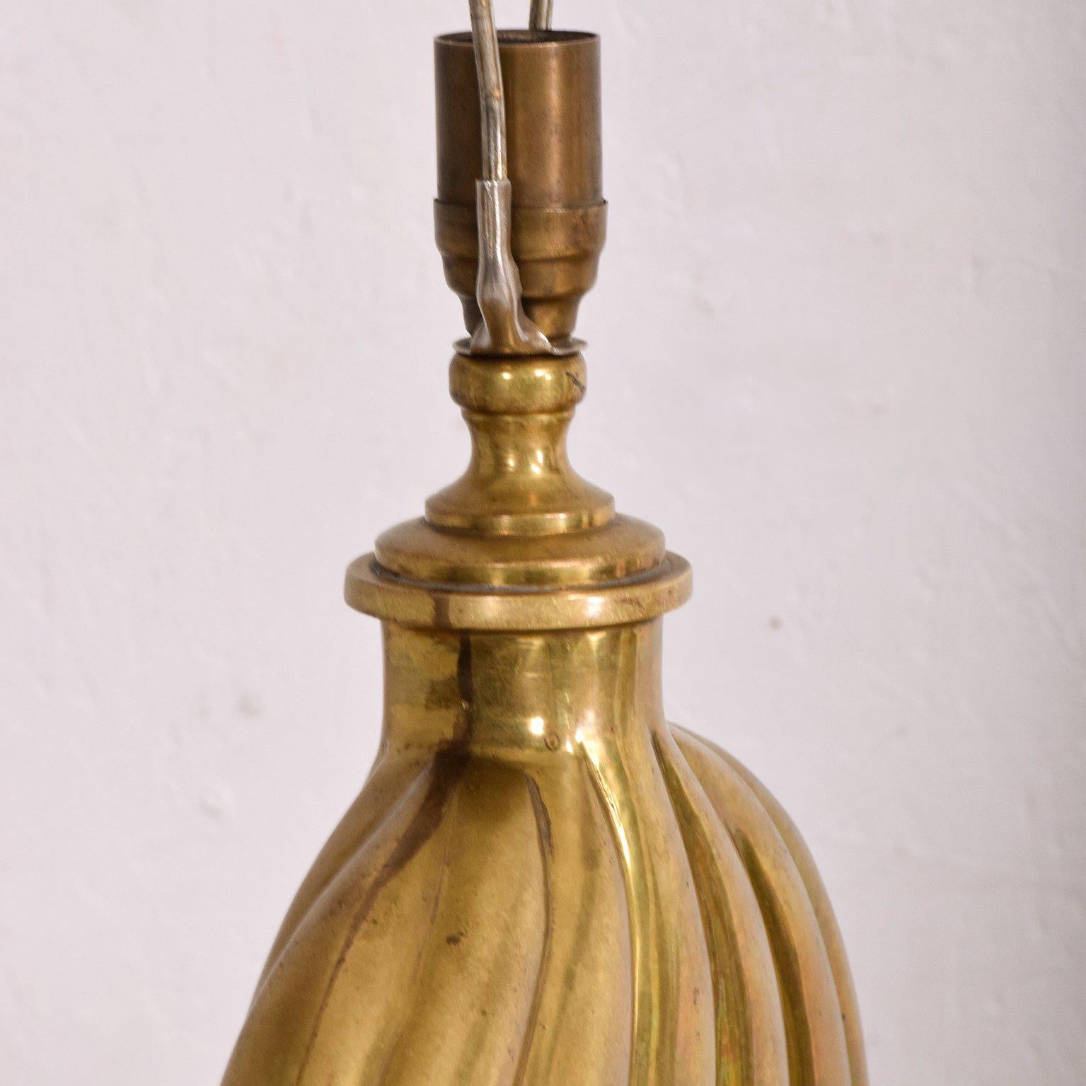 Hollywood Regency Brass Table Lamp In Good Condition In Chula Vista, CA