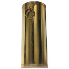 Hollywood Regency Brass Umbrella Stand after Tommi Parzinger