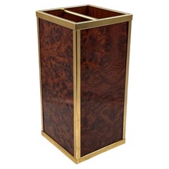 Hollywood regency brass umbrella stand, Italy 1970s