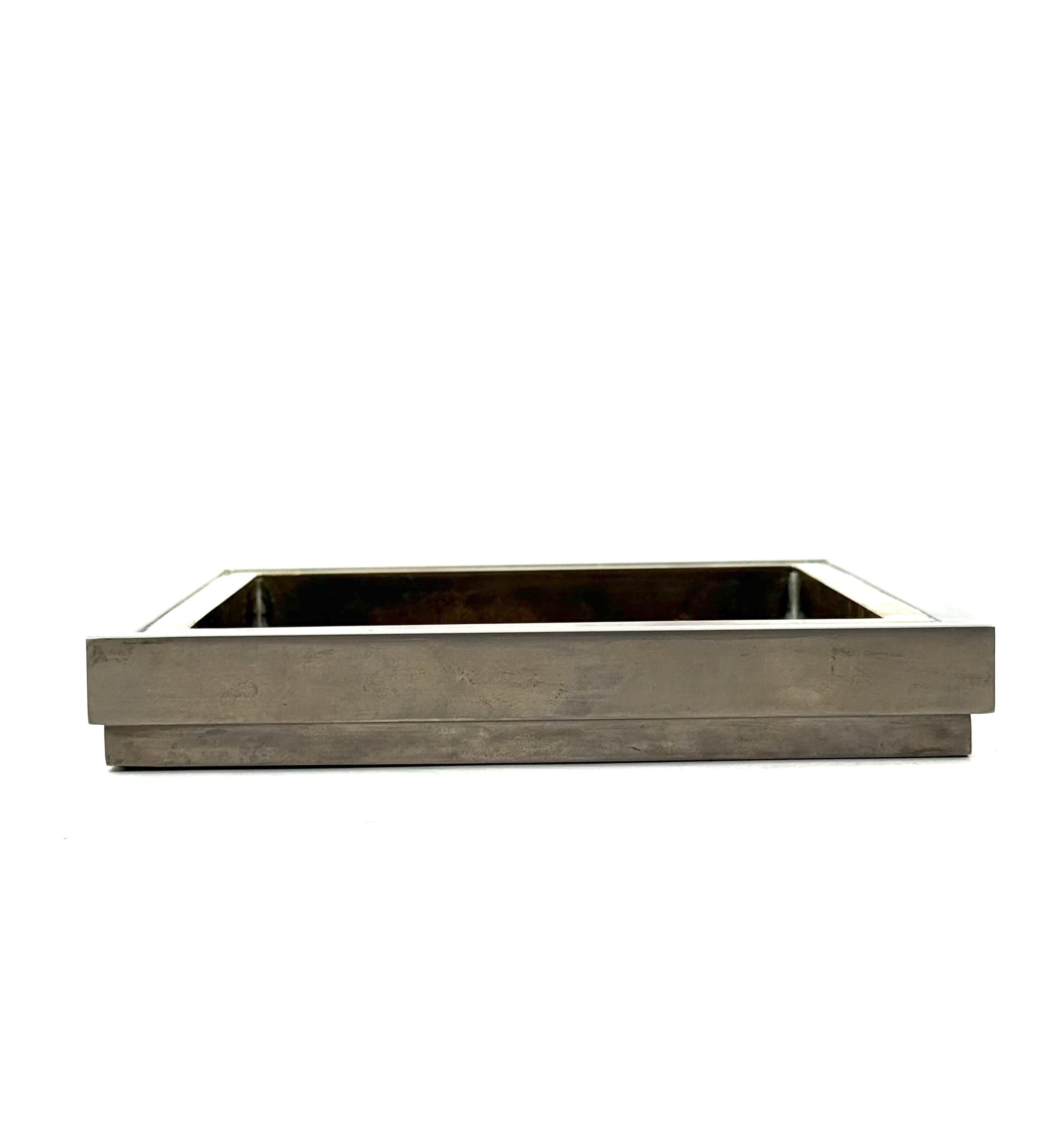 Hollywood regency brass vide poche, Tommaso Barbi Italy 1970s In condizioni ottime in vendita a Firenze, IT