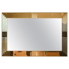 Hollywood Regency Brass Wall Mirror by Regent, NY, ca. 1970