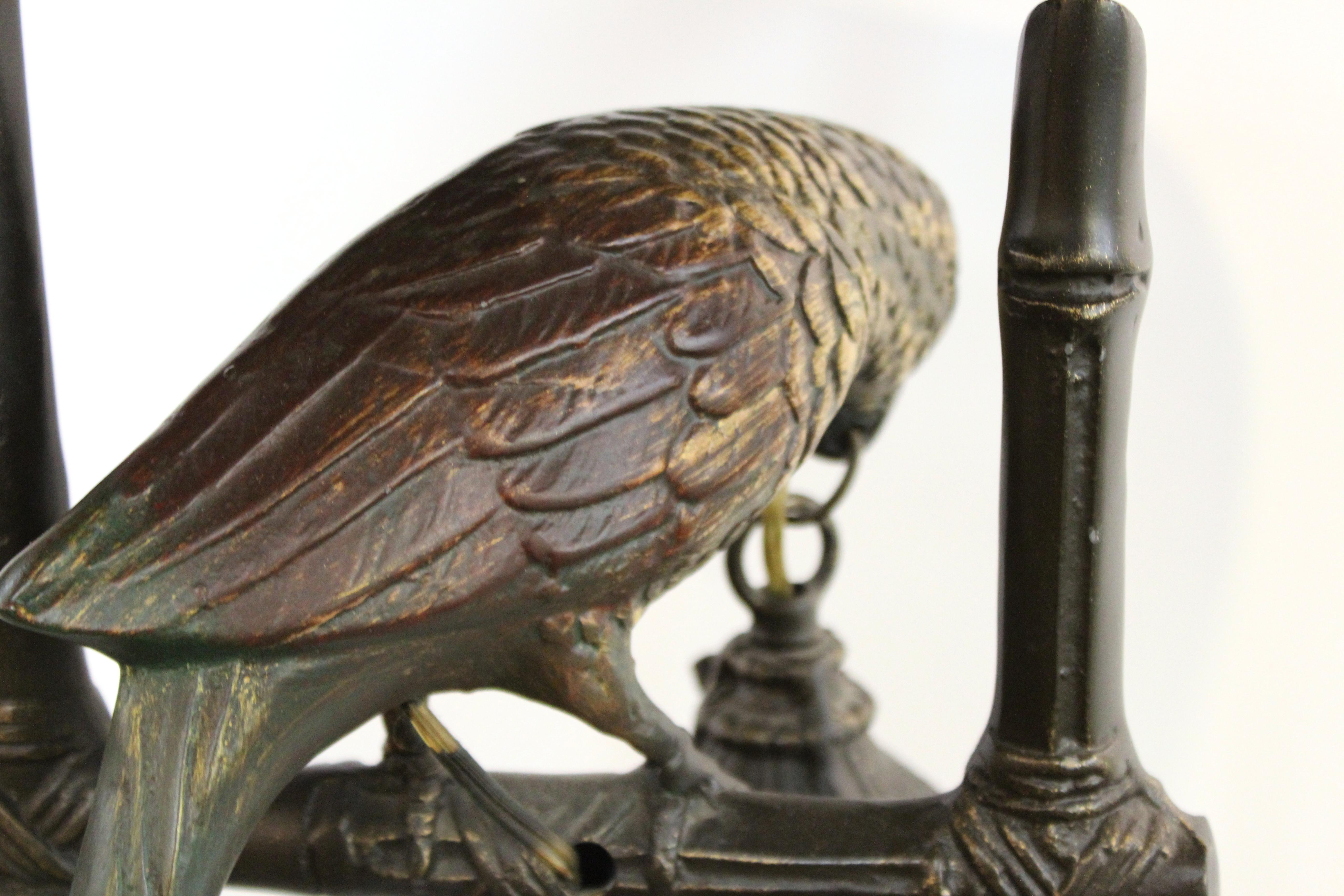 Hollywood Regency Bronze Floor Lamp with Parrot 3