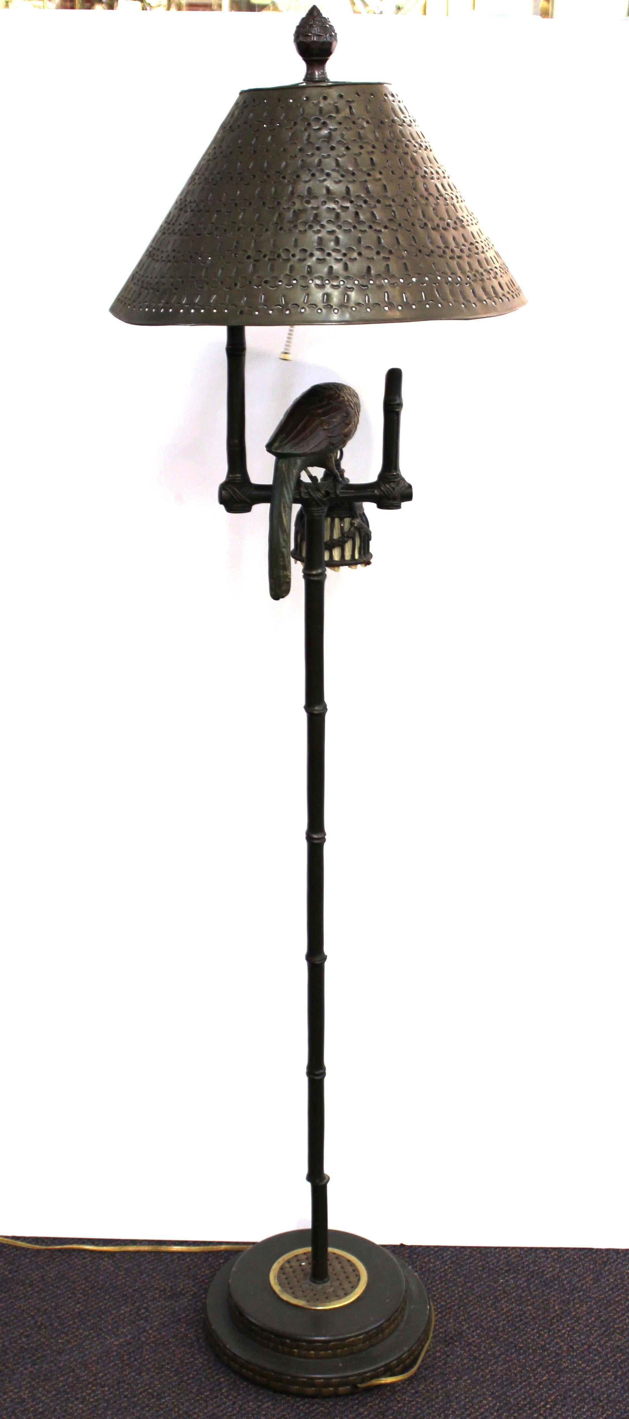 parrot floor lamp