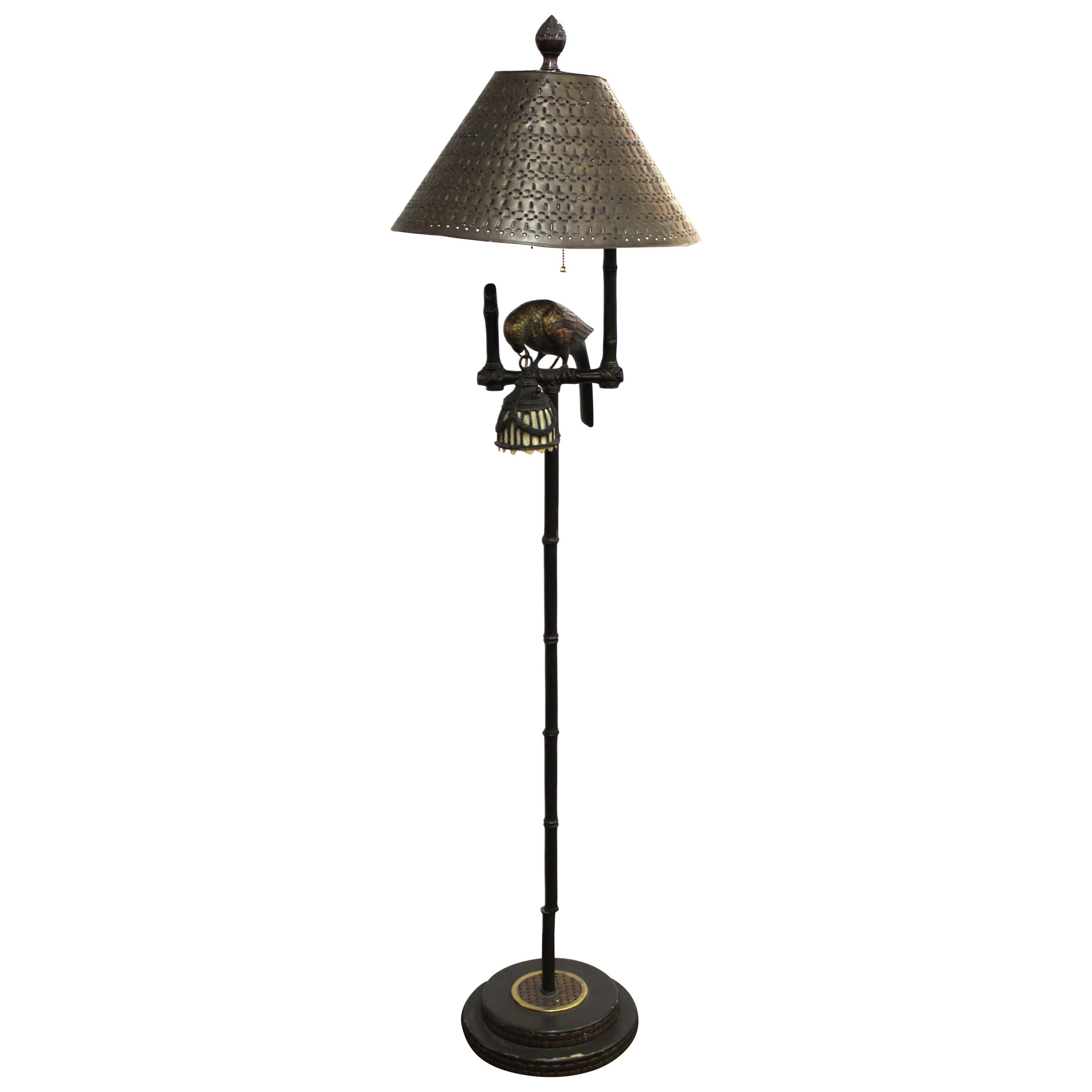 Hollywood Regency Bronze Floor Lamp with Parrot at 1stDibs | frederick  cooper parrot lamp, frederick cooper parrot floor lamp