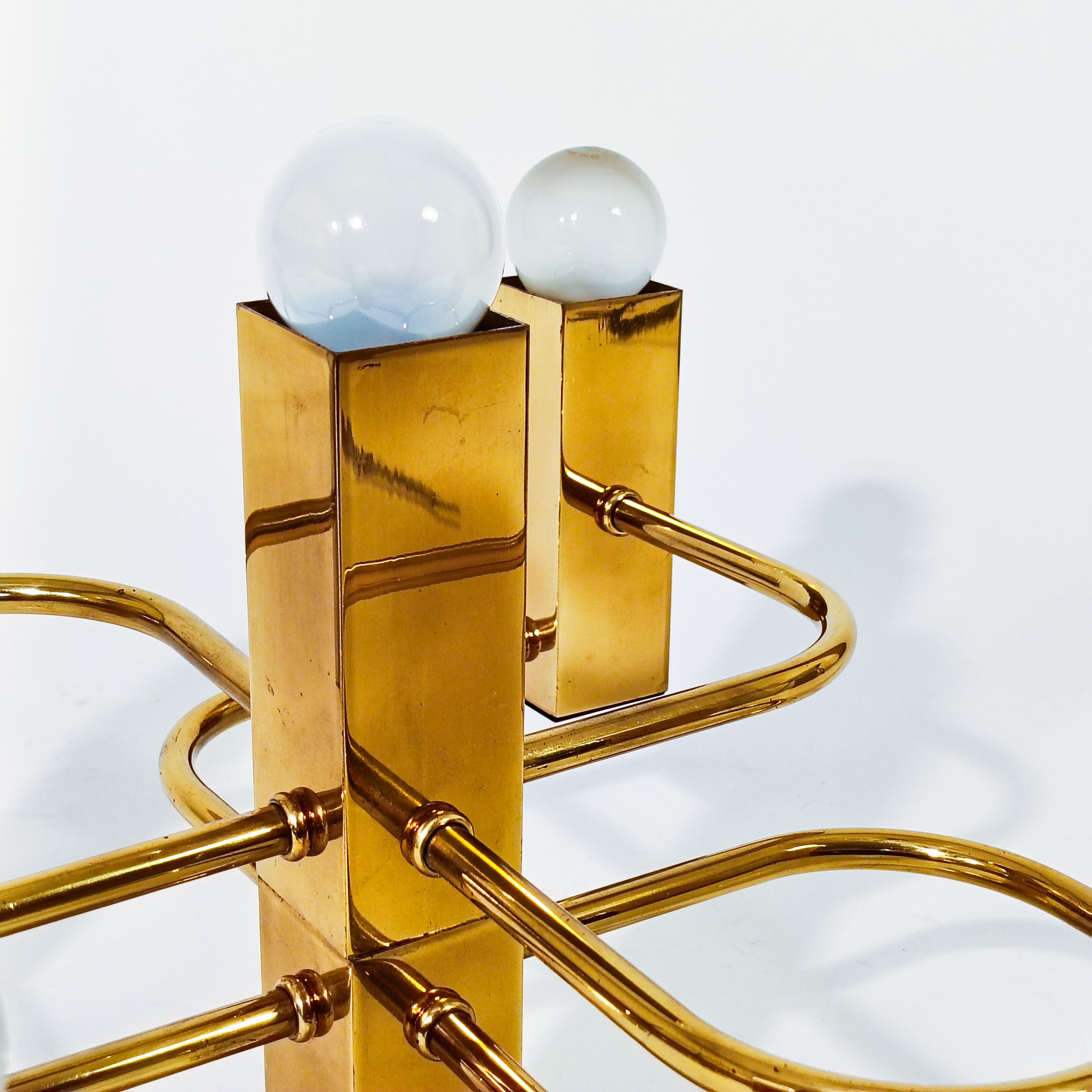 Hollywood Regency. Encastré de style brutaliste par Gaetano Sciolari, Italie, années 1970 en vente 3