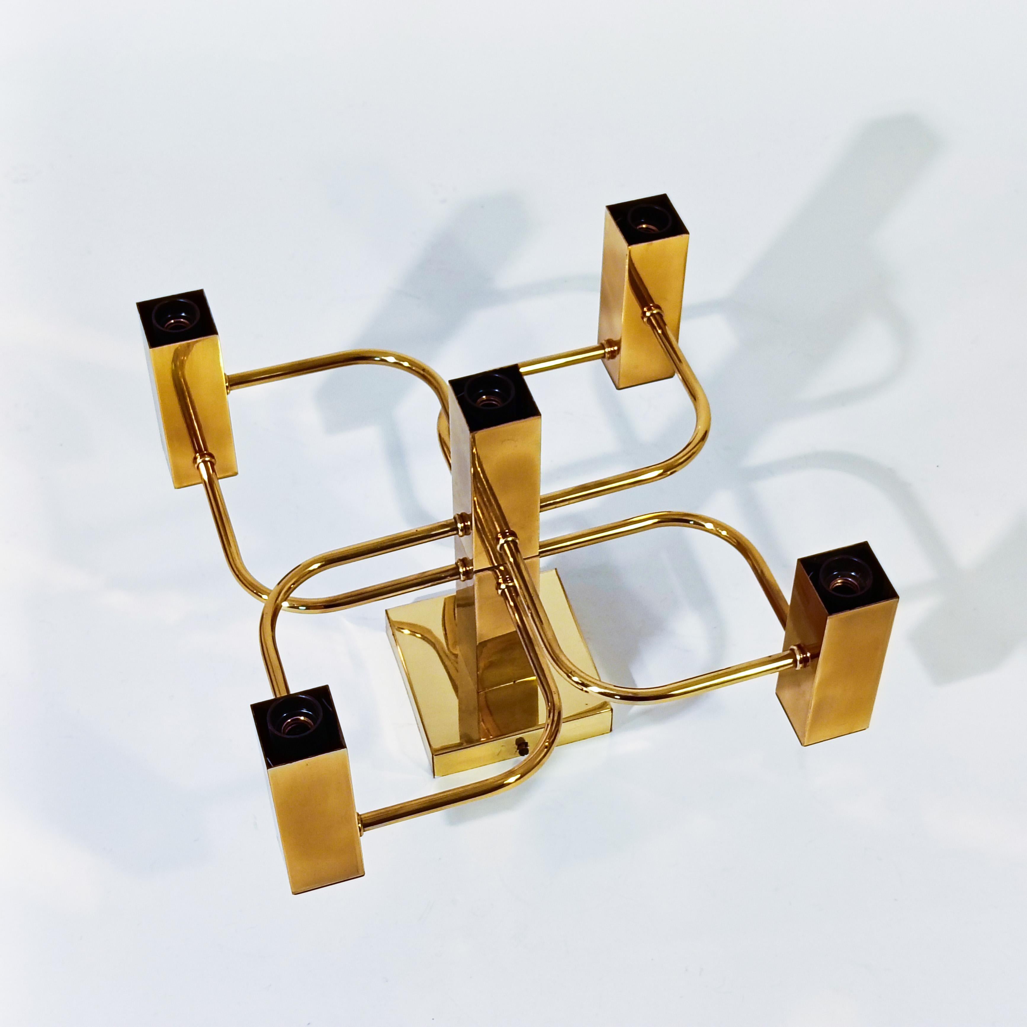 Hollywood Regency. Encastré de style brutaliste par Gaetano Sciolari, Italie, années 1970 en vente 5