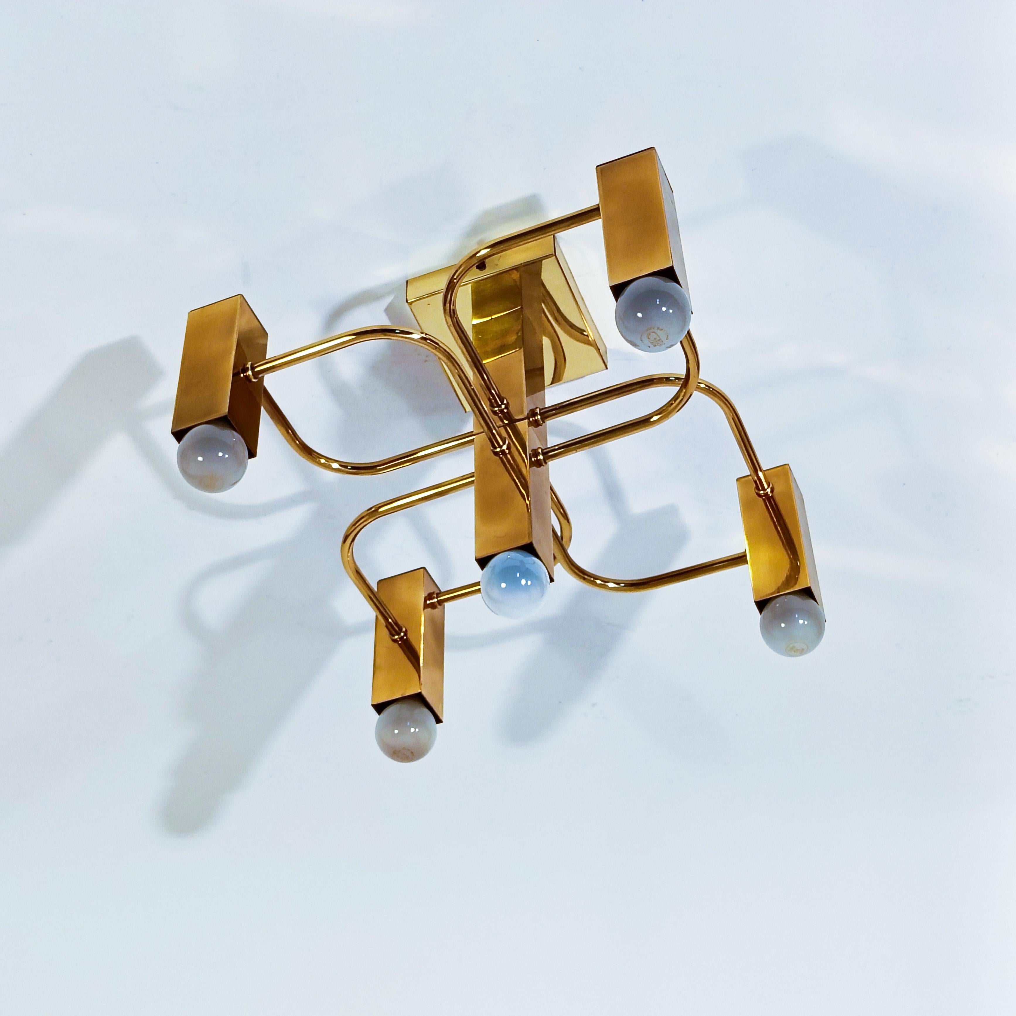 Hollywood Regency. Encastré de style brutaliste par Gaetano Sciolari, Italie, années 1970 en vente 1