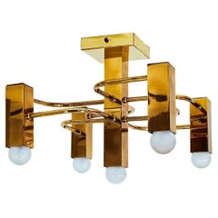 Hollywood Regency. Montatura da incasso in stile brutalista di Gaetano Sciolari, Italia, anni '70 Hollywood Regency. Montatura da incasso in stile brutalista di Gaetano Sciolari, Italia, anni '70