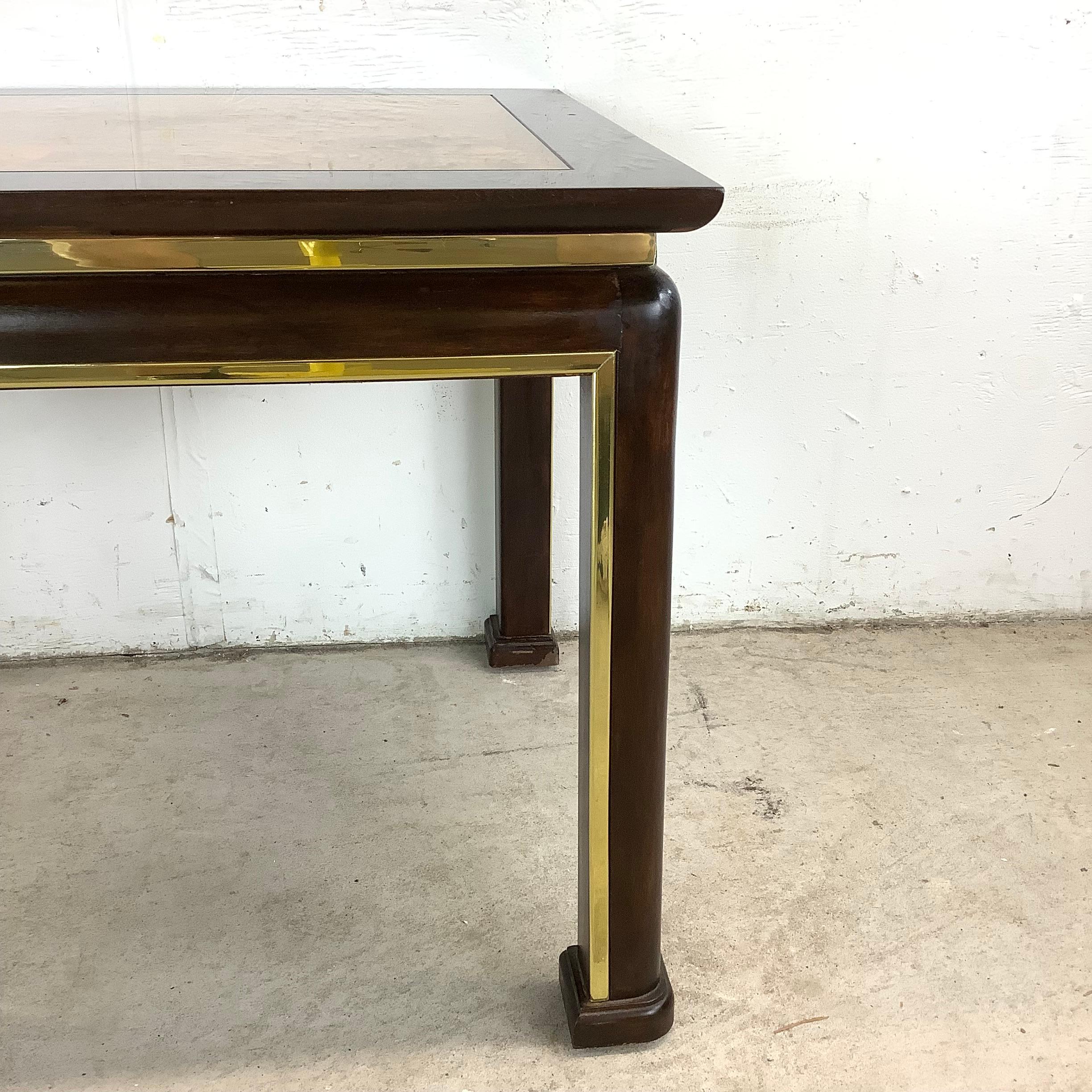 Hollywood Regency Burlwood Beistelltisch im Zustand „Gut“ im Angebot in Trenton, NJ