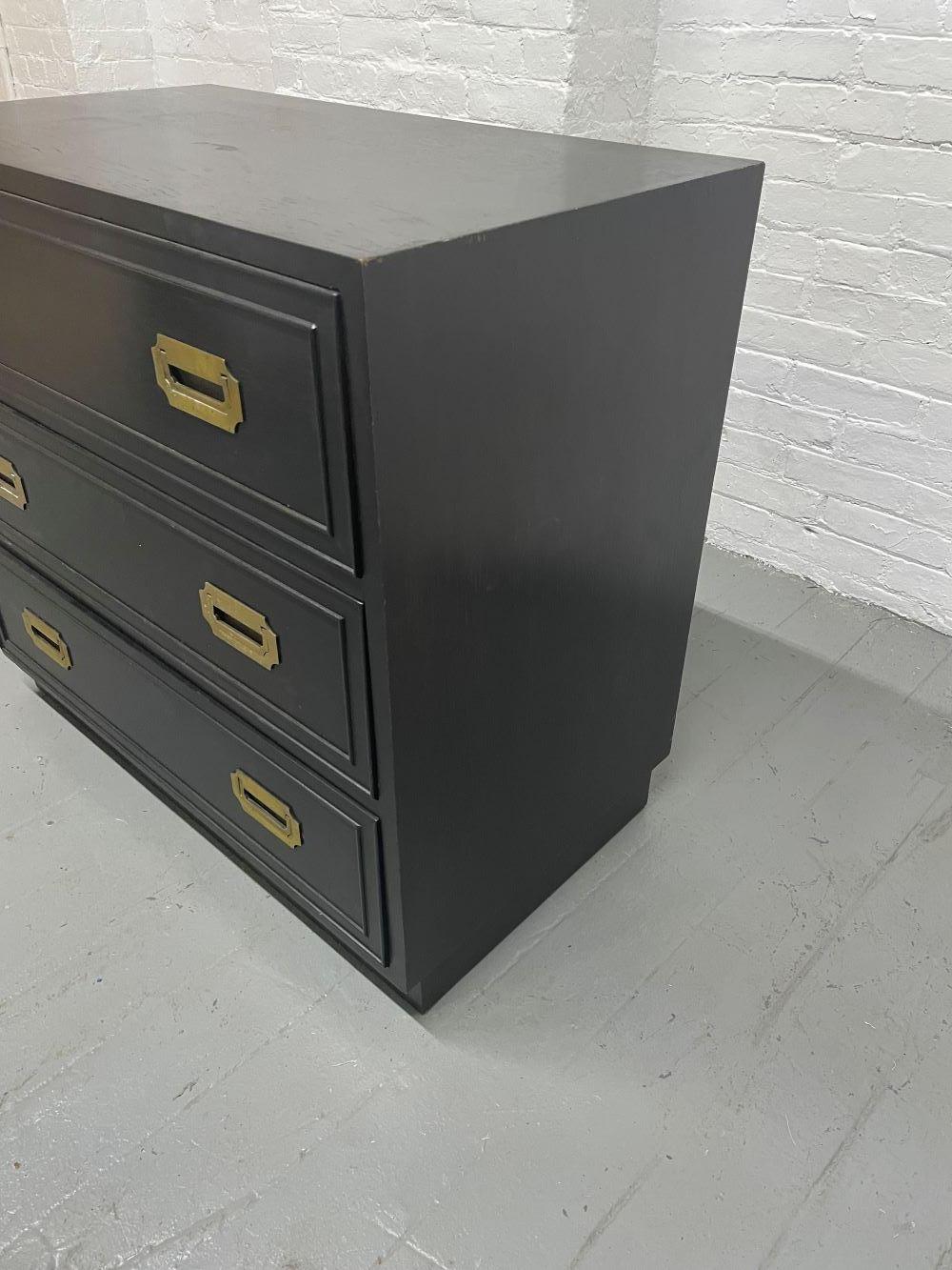 Lacquered Hollywood Regency Campaign Chest For Sale