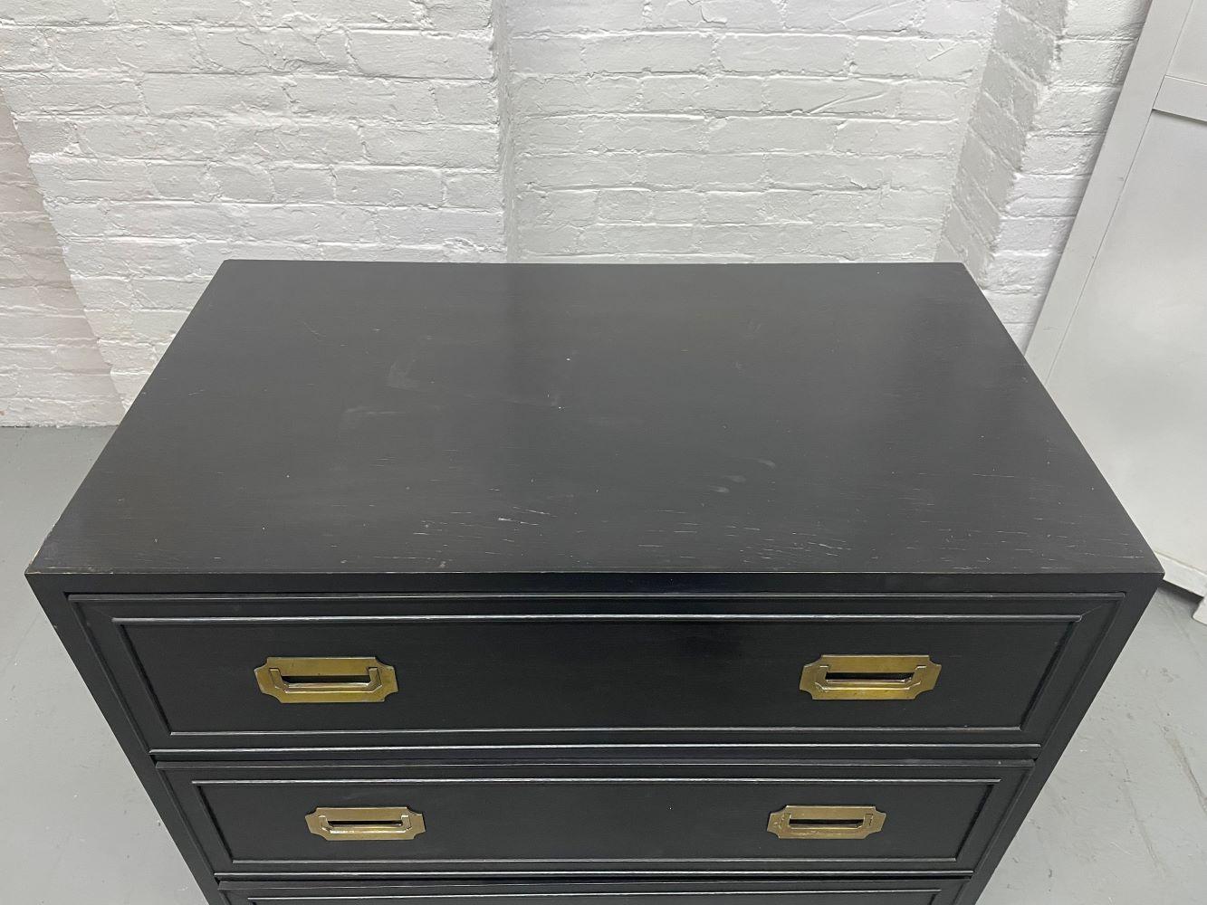 Hollywood Regency Campaign Chest In Good Condition For Sale In New York, NY