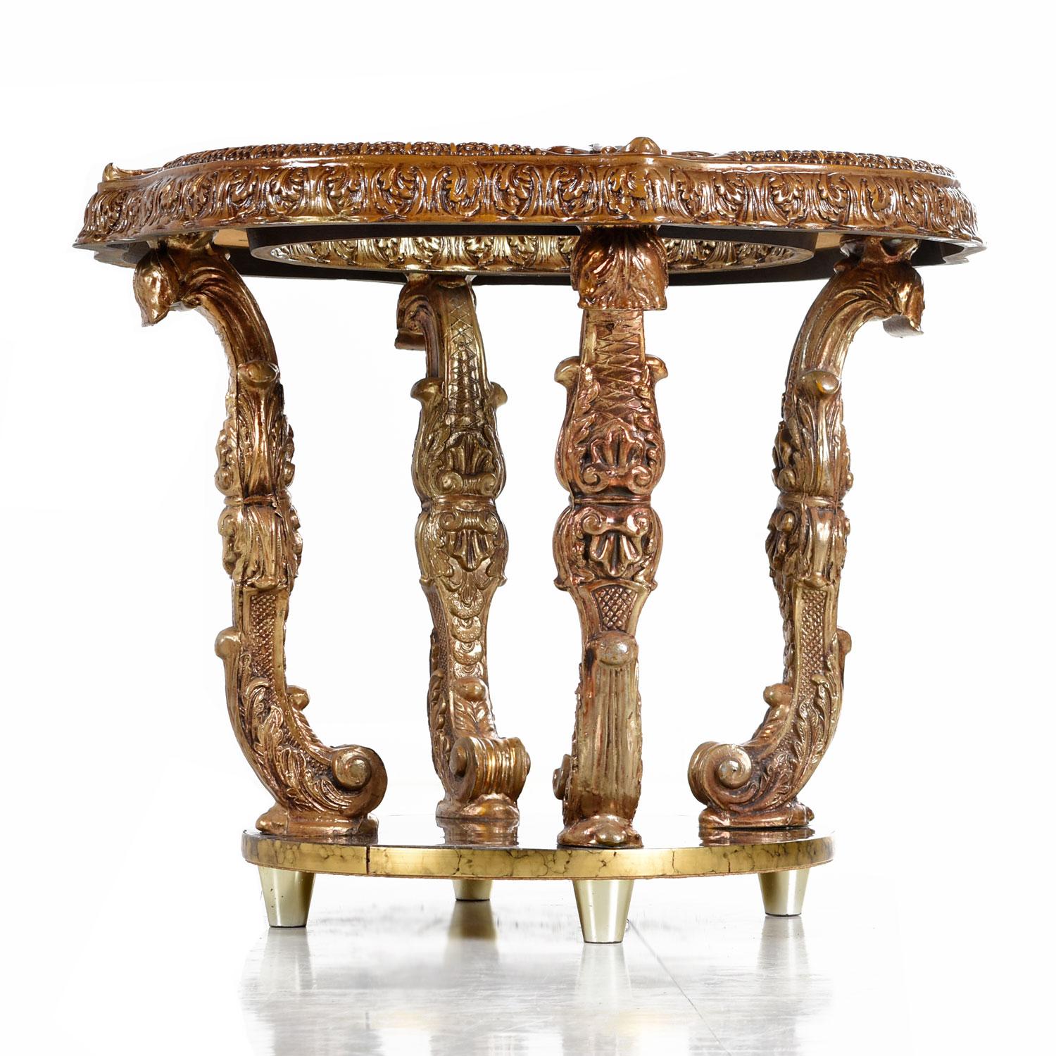 Capiz Abalone Shell vergoldetes Metall Italienisch Florentiner Stil End Tische (Hollywood Regency)