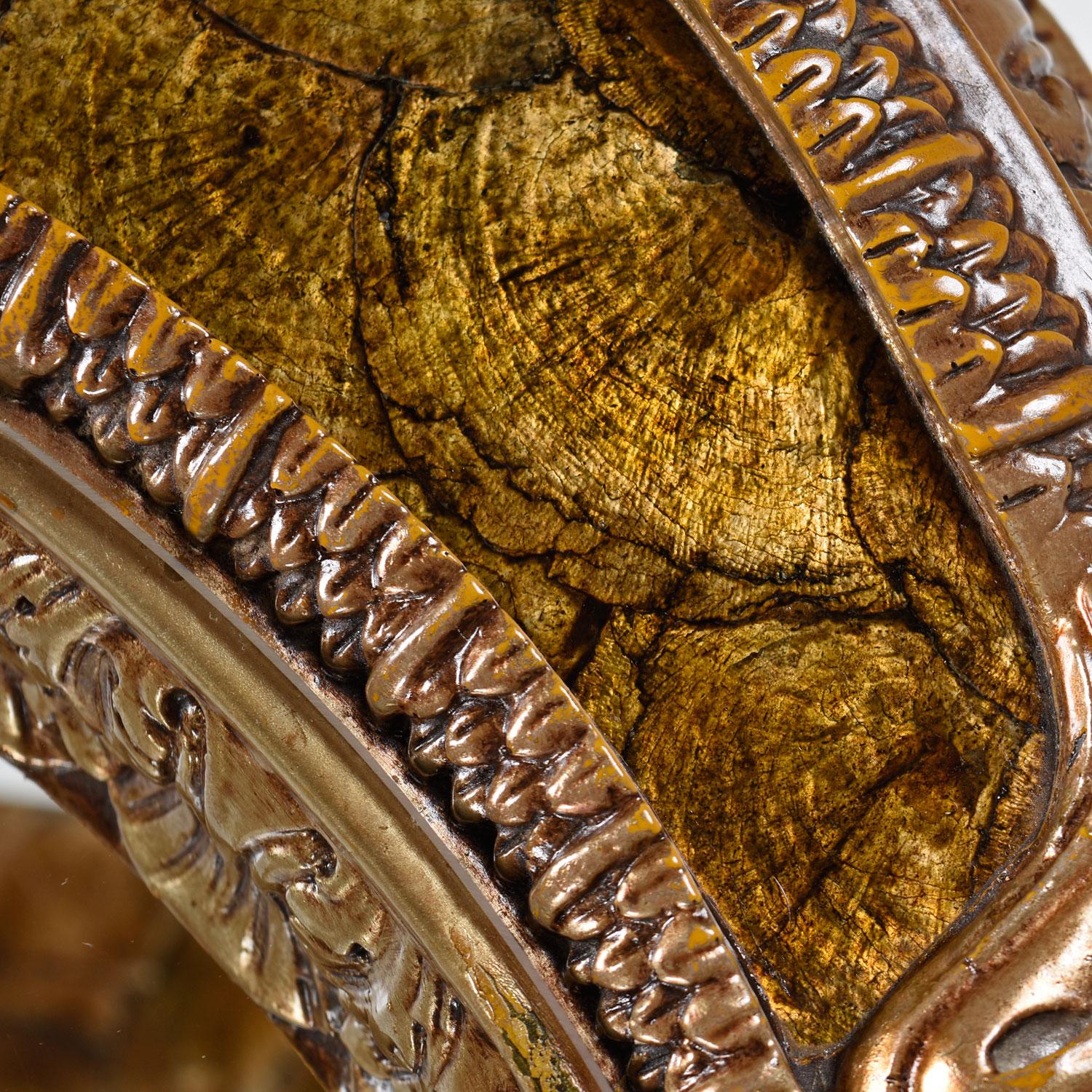 Capiz Abalone Shell Gilt Metal Italian Florentine Style End Tables In Good Condition In Chattanooga, TN