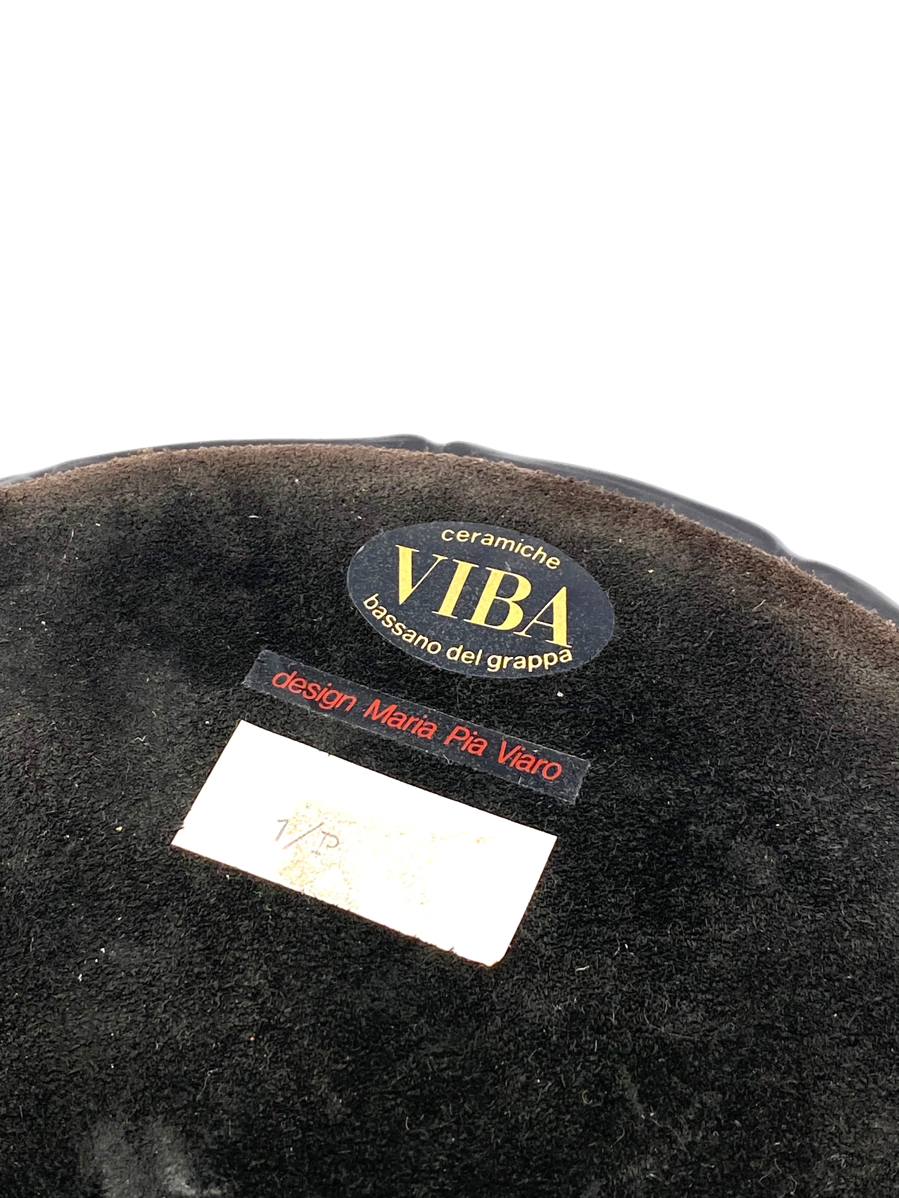 Hollywood regency ceramic ashtray / vide poche, Viba Ceramiche, ca. 1970 For Sale 5