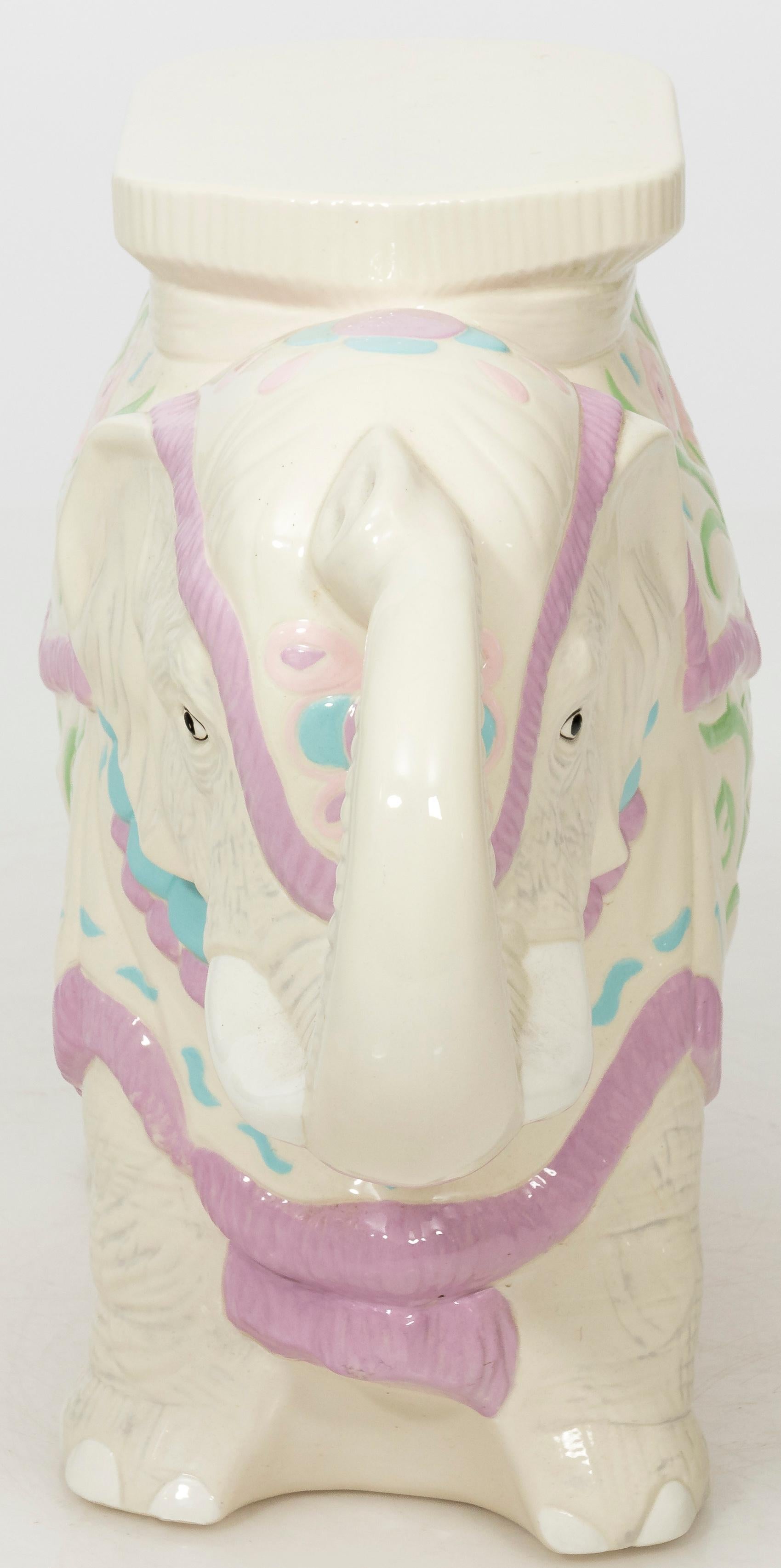 Hollywood Regency Elephant Side Table For Sale 3