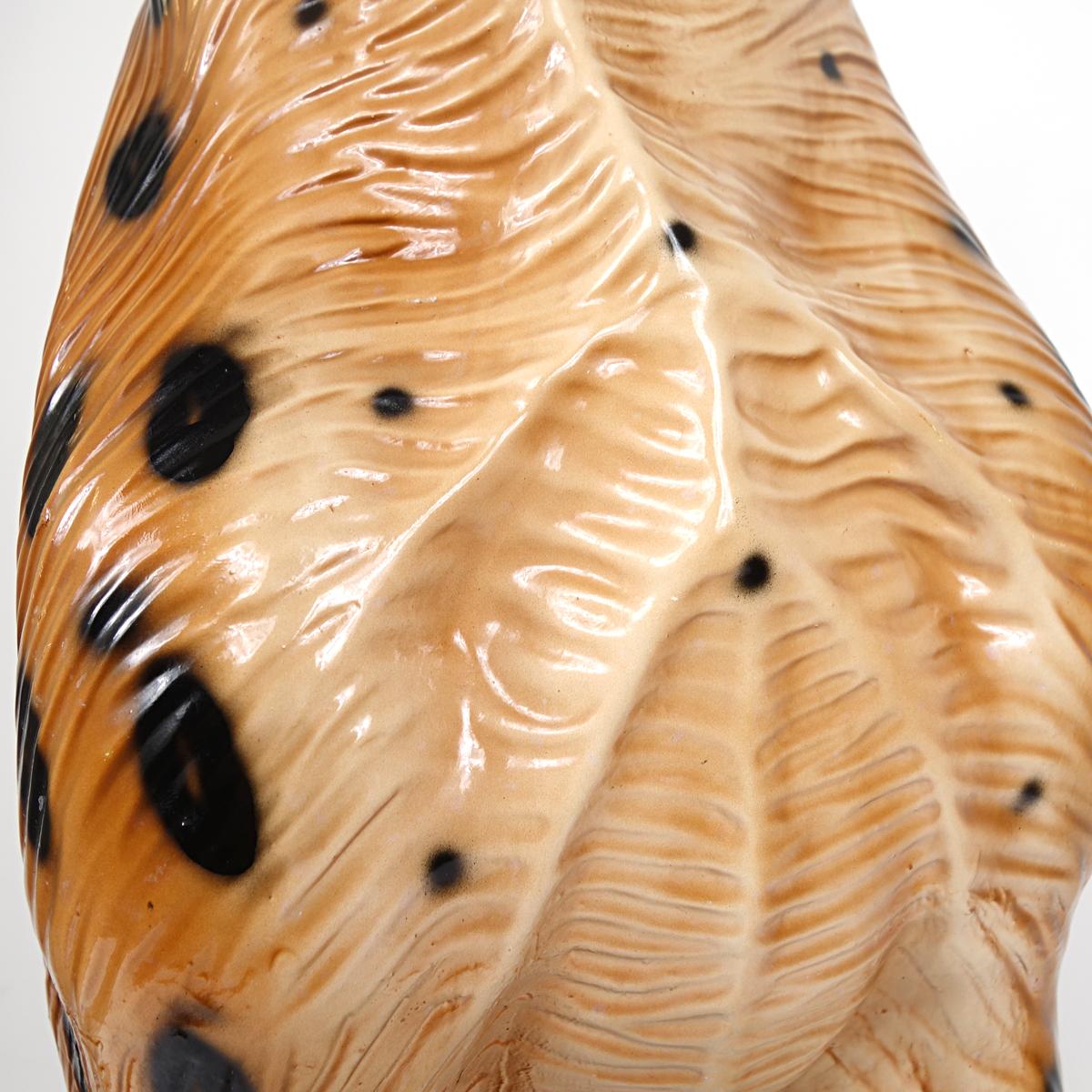 Hollywood Regency Ceramic Jaguar Attributed to Ronzan For Sale 4