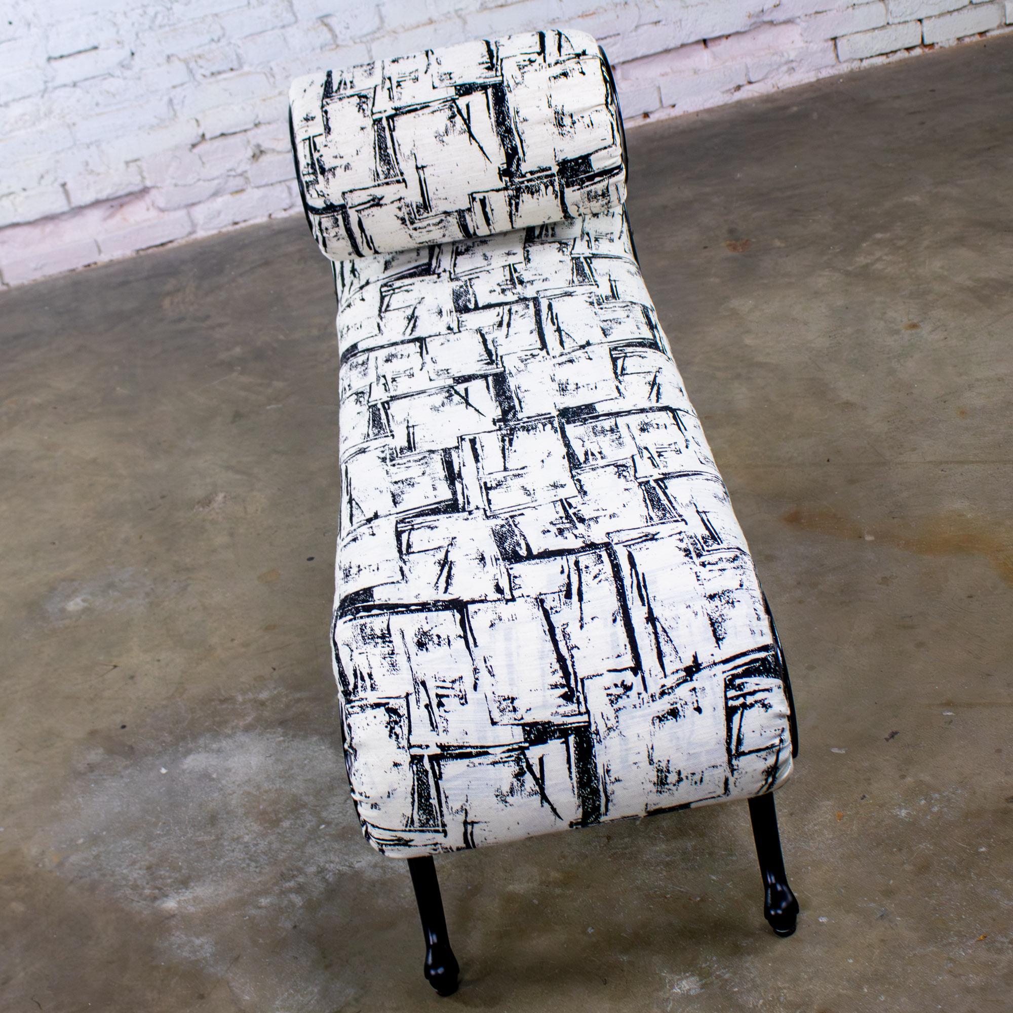 Panchina Hollywood Regency con chaise di Irving Chase Manufacturing con braccio a smerlo in vendita 3