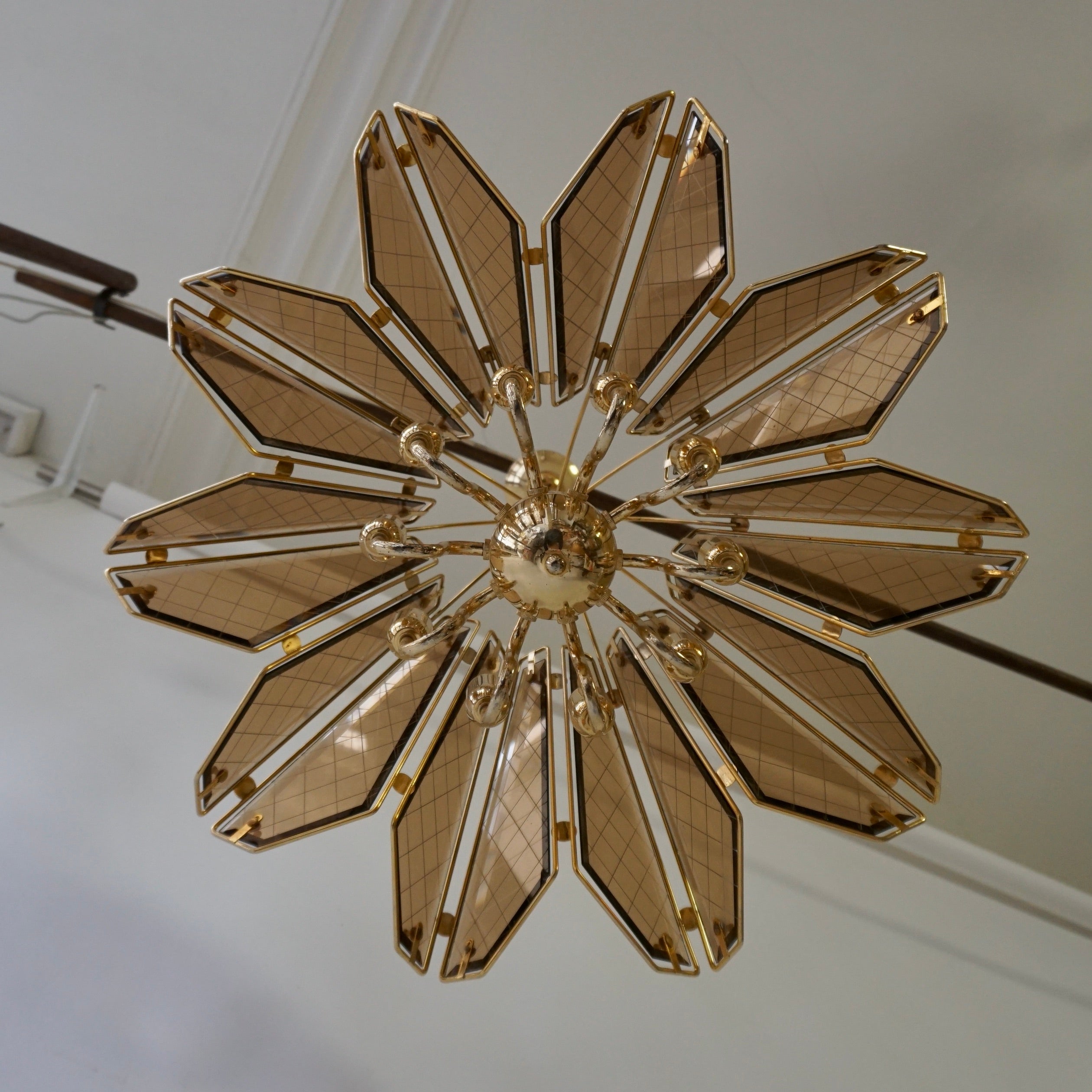 Mid-Century Modern Hollywood Regency Chandelier For Sale