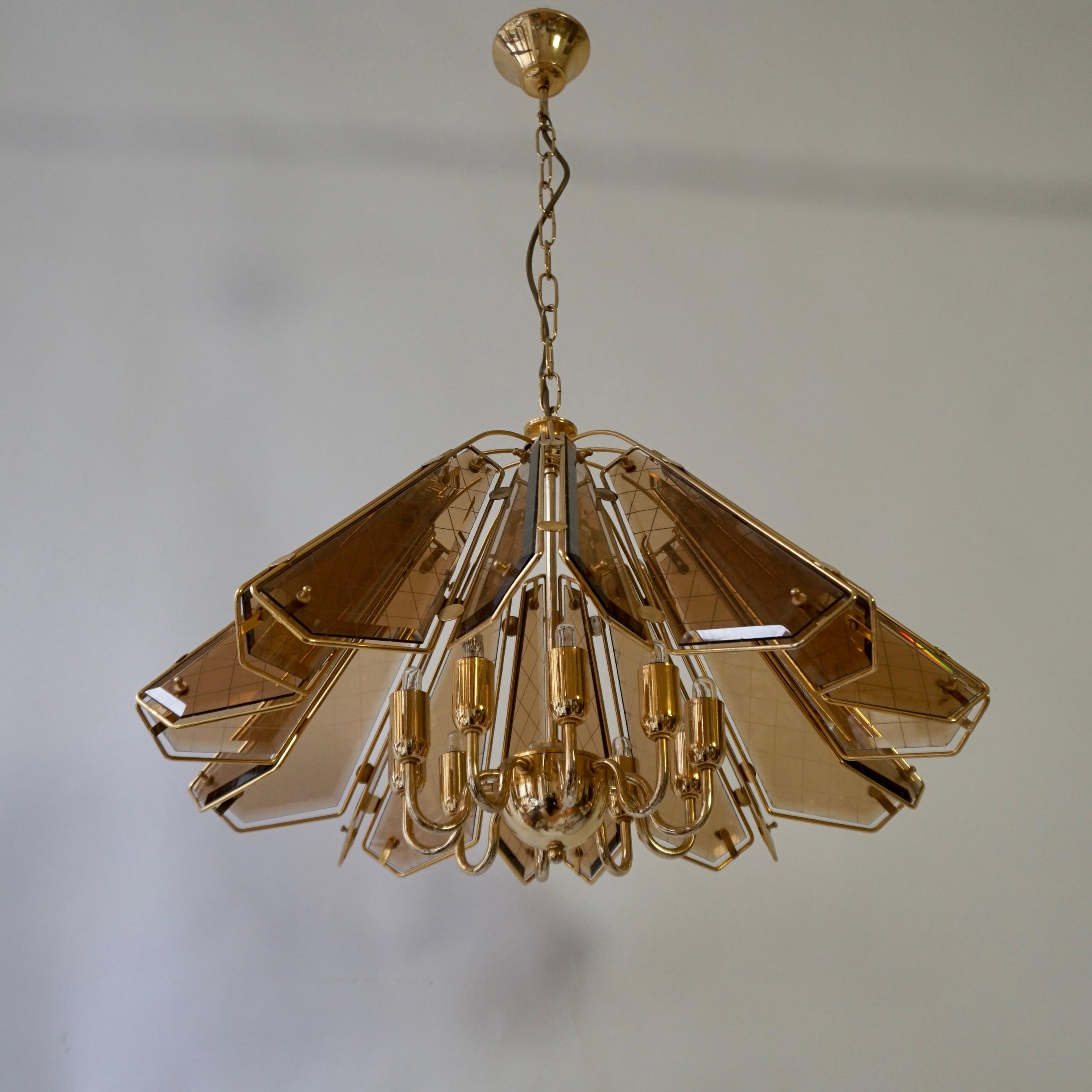 20th Century Hollywood Regency Chandelier For Sale