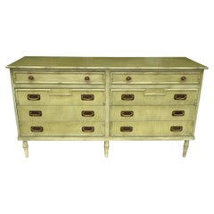 Hollywood Regency Chinese Chippendale Style Faux Bamboo Dresser