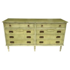 Hollywood Regency Chinese Chippendale Style Faux Bamboo Dresser
