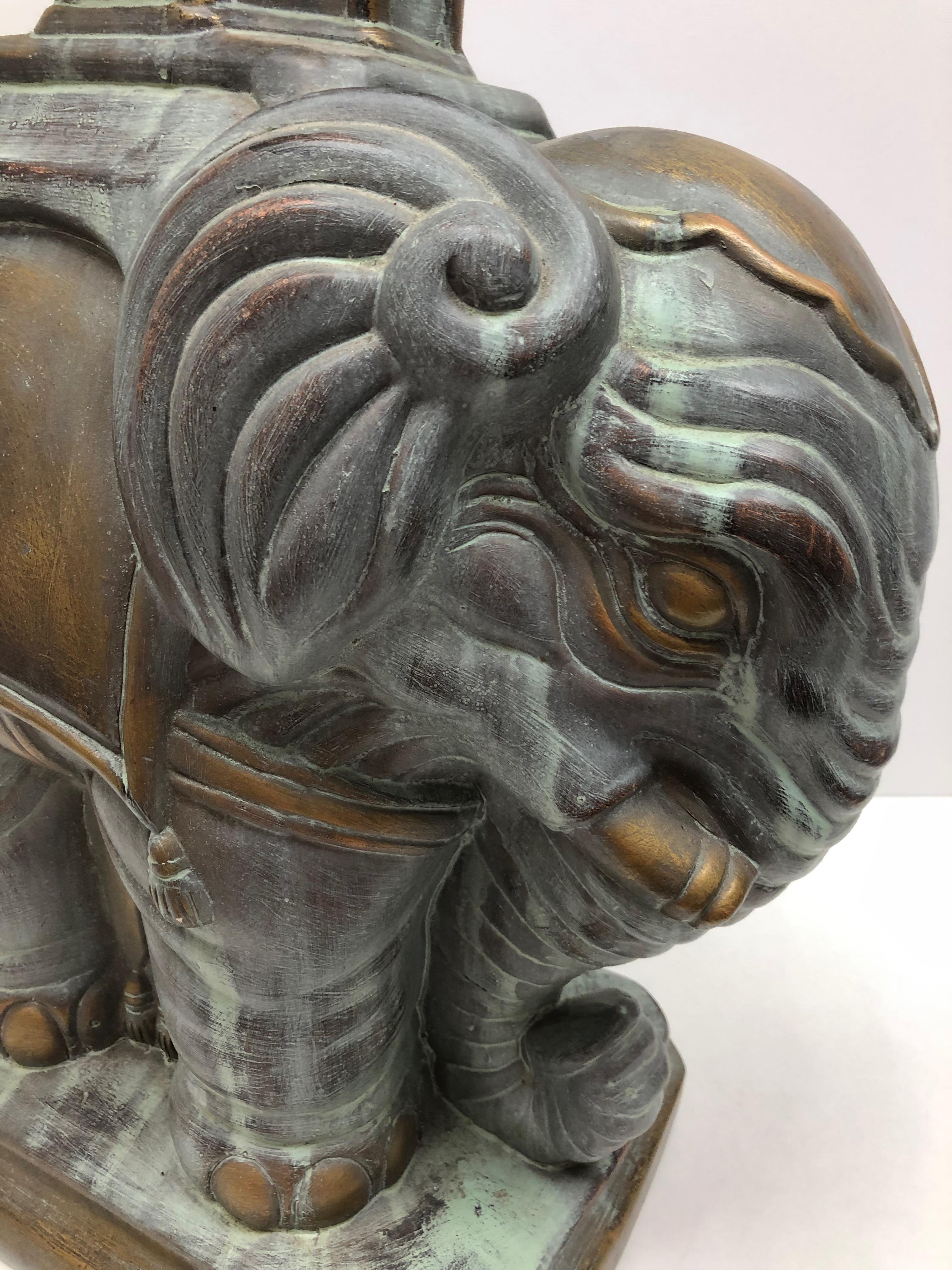 Hollywood Regency Chinese Elephant Side Table 3