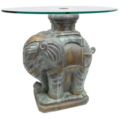 Hollywood Regency Chinese Elephant Side Table