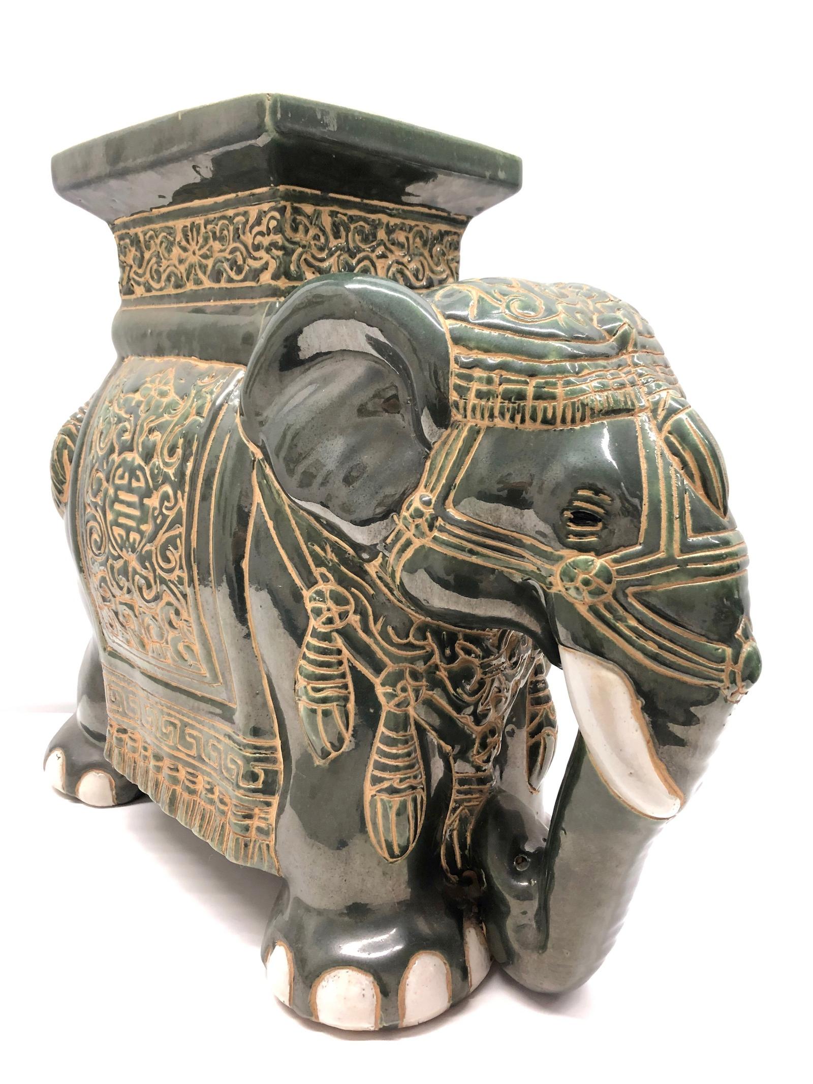 green elephant plant stand