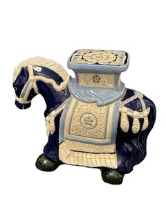 Hollywood Regency Chinese Horse Pony Garden Plant Stand, Seat or Yard Decoration