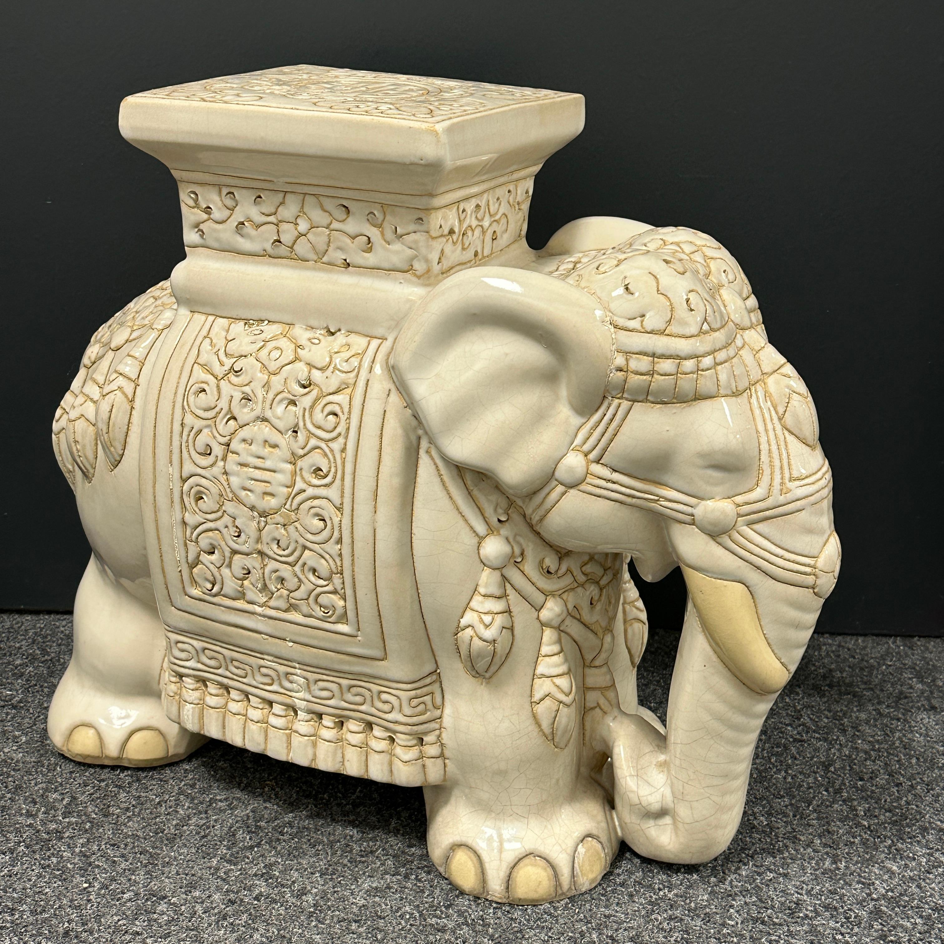 ivory elephant statue