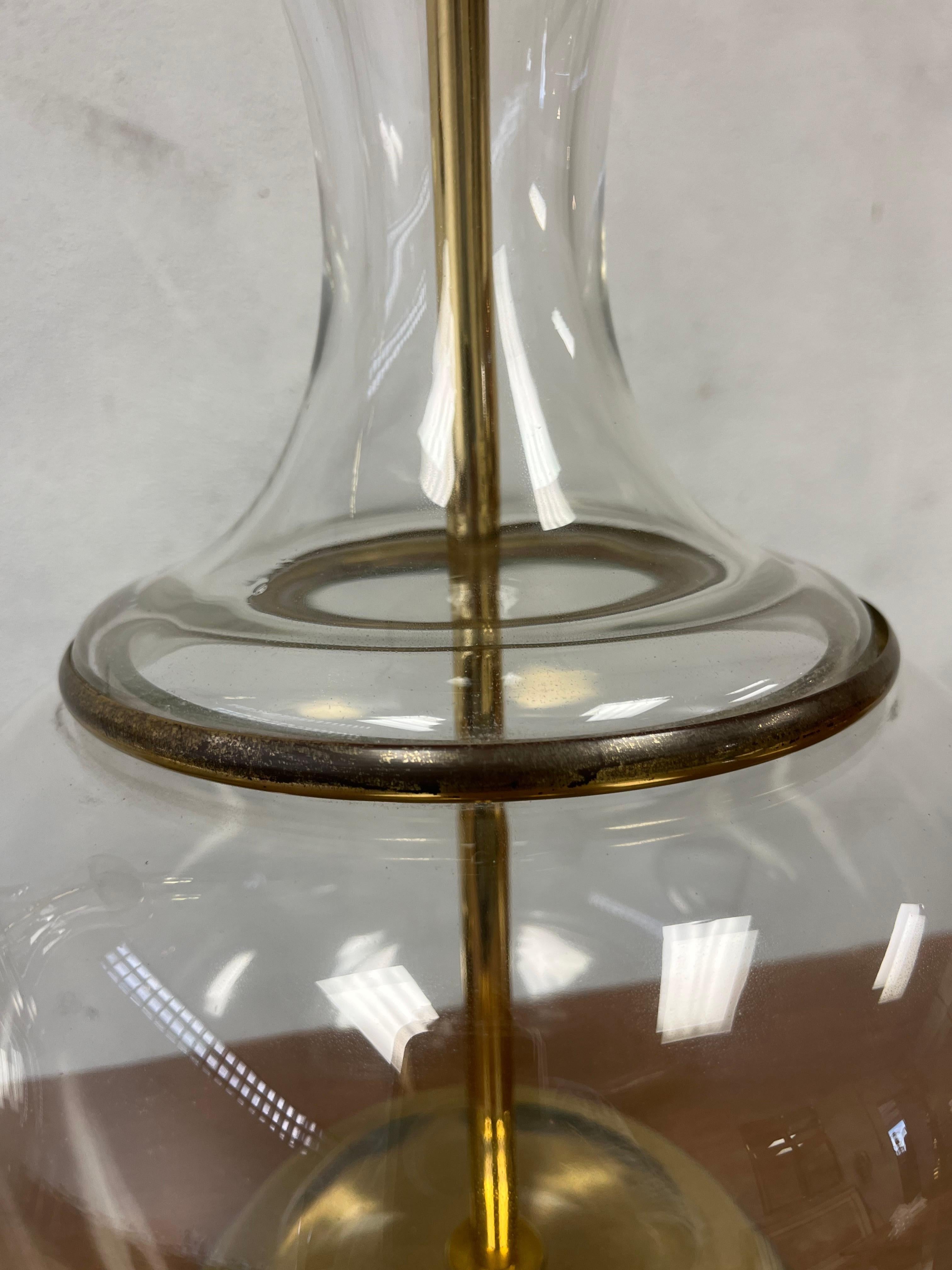 Lámparas Urna Chinoiserie Hollywood Regency Cristal Transparente siglo XX en venta