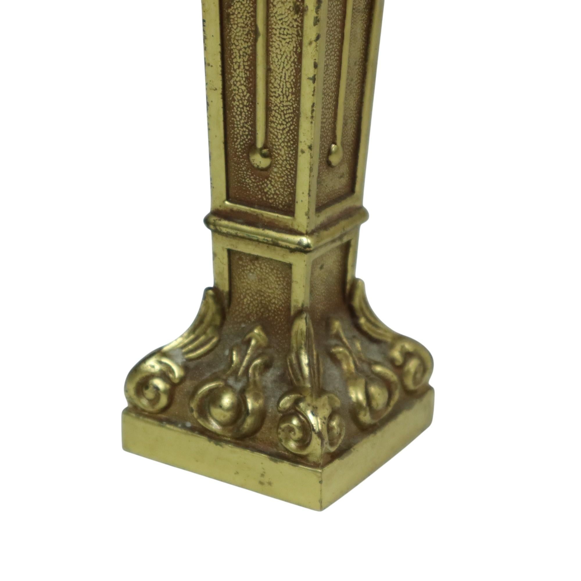 Hollywood Regency Coffee Table Green Leather Brass Italy 138cm 4