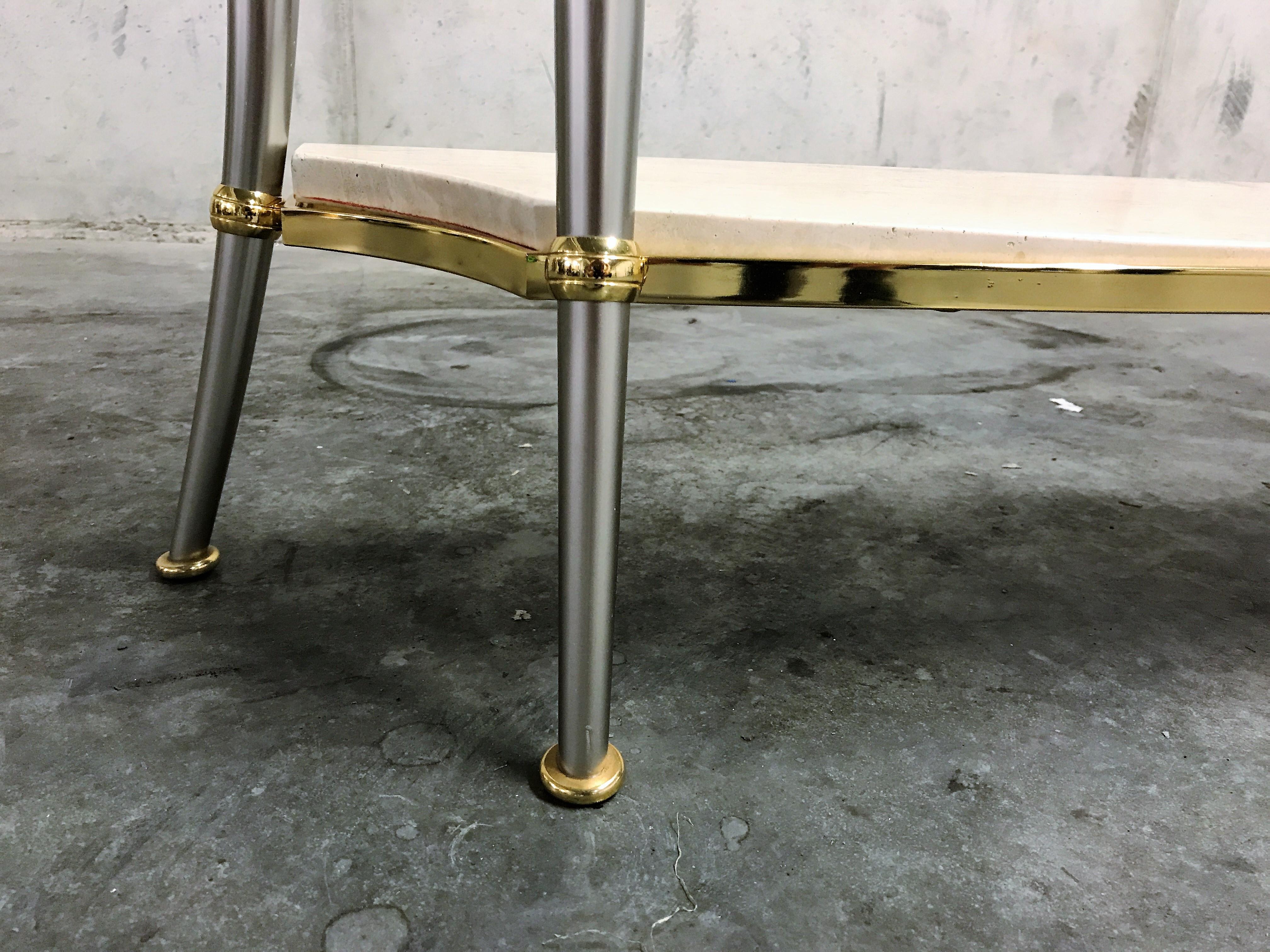 Metal Hollywood Regency Console Table, 1970s