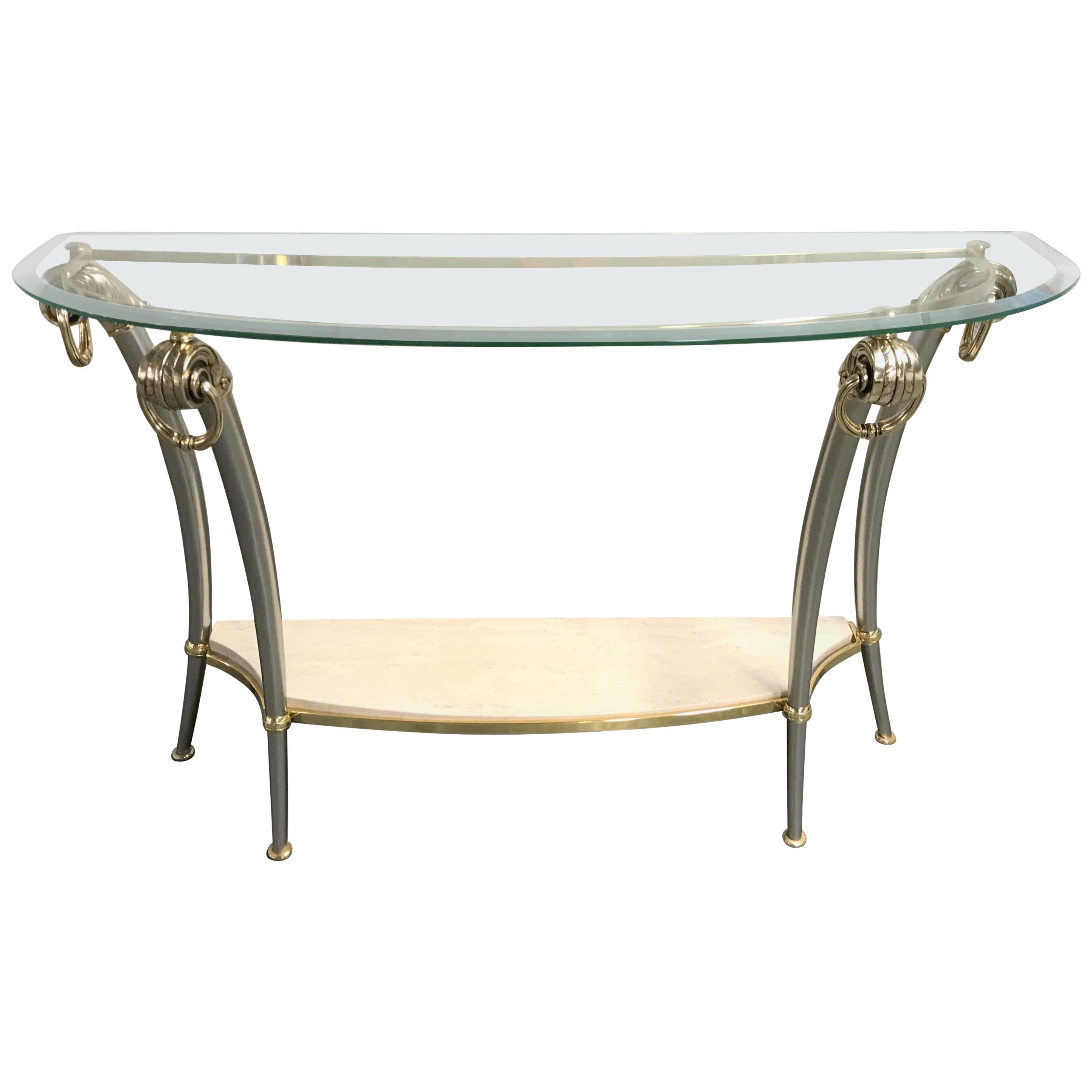Hollywood Regency Console Table, 1970s