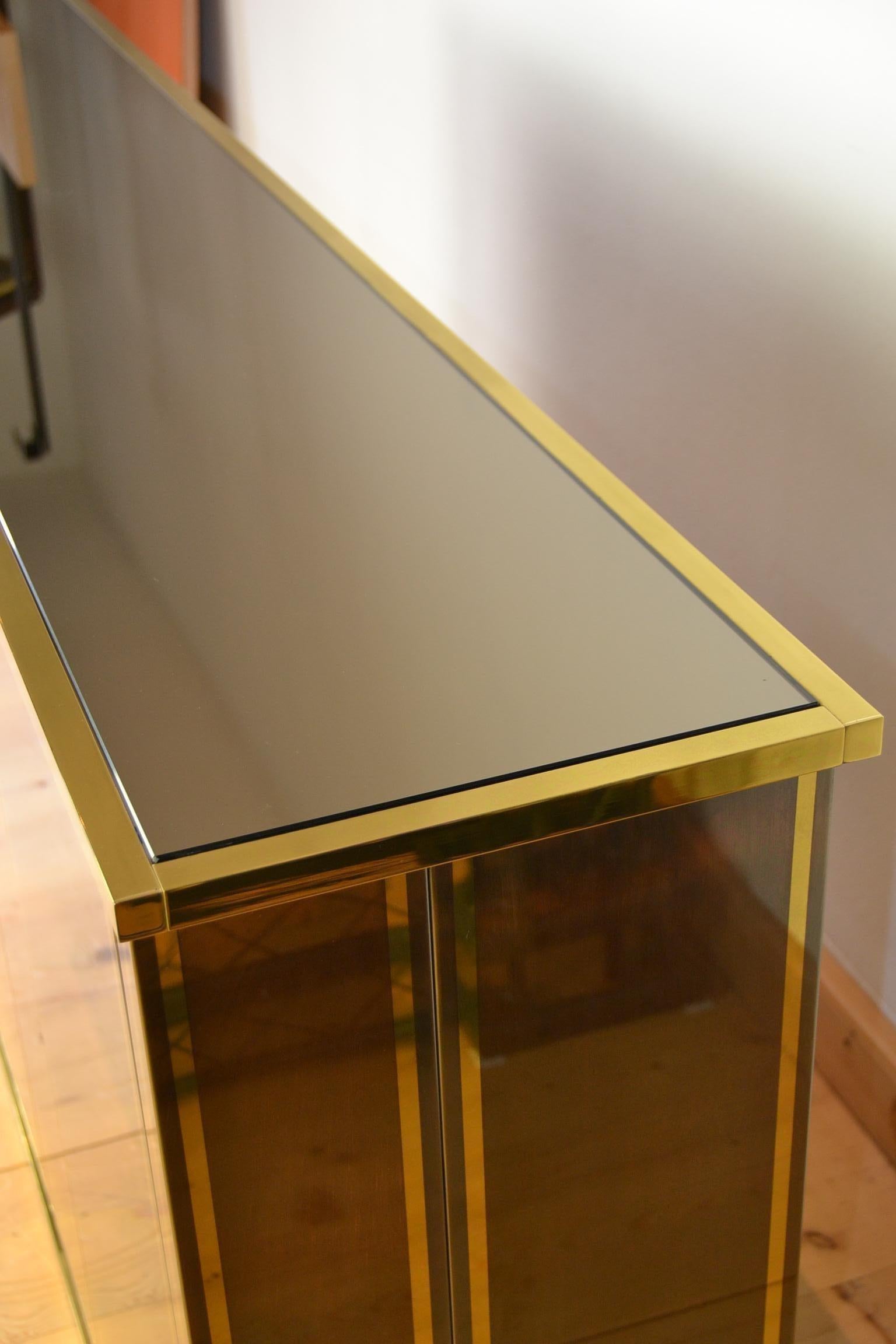 Table console Hollywood Regency, bar sec dans le style de Belgo Chrome en vente 8