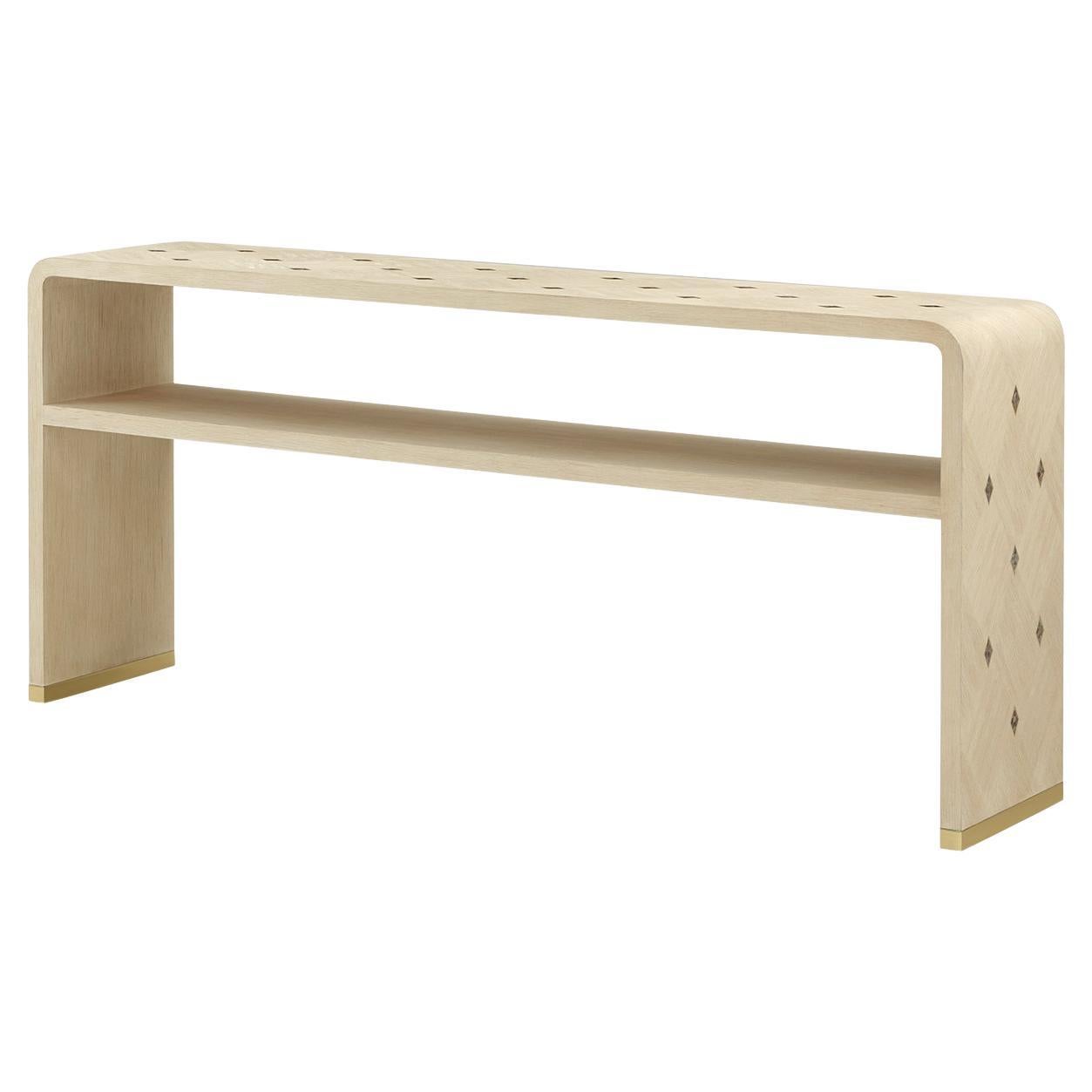 Hollywood Regency Console Table – Light Finish