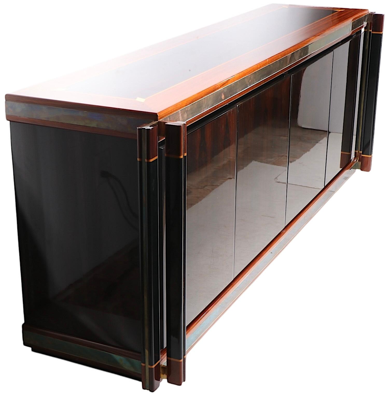 Hollywood Regency Credenza designed by Paolo Barracchia for Roman Deco c. 1984 In Good Condition For Sale In New York, NY